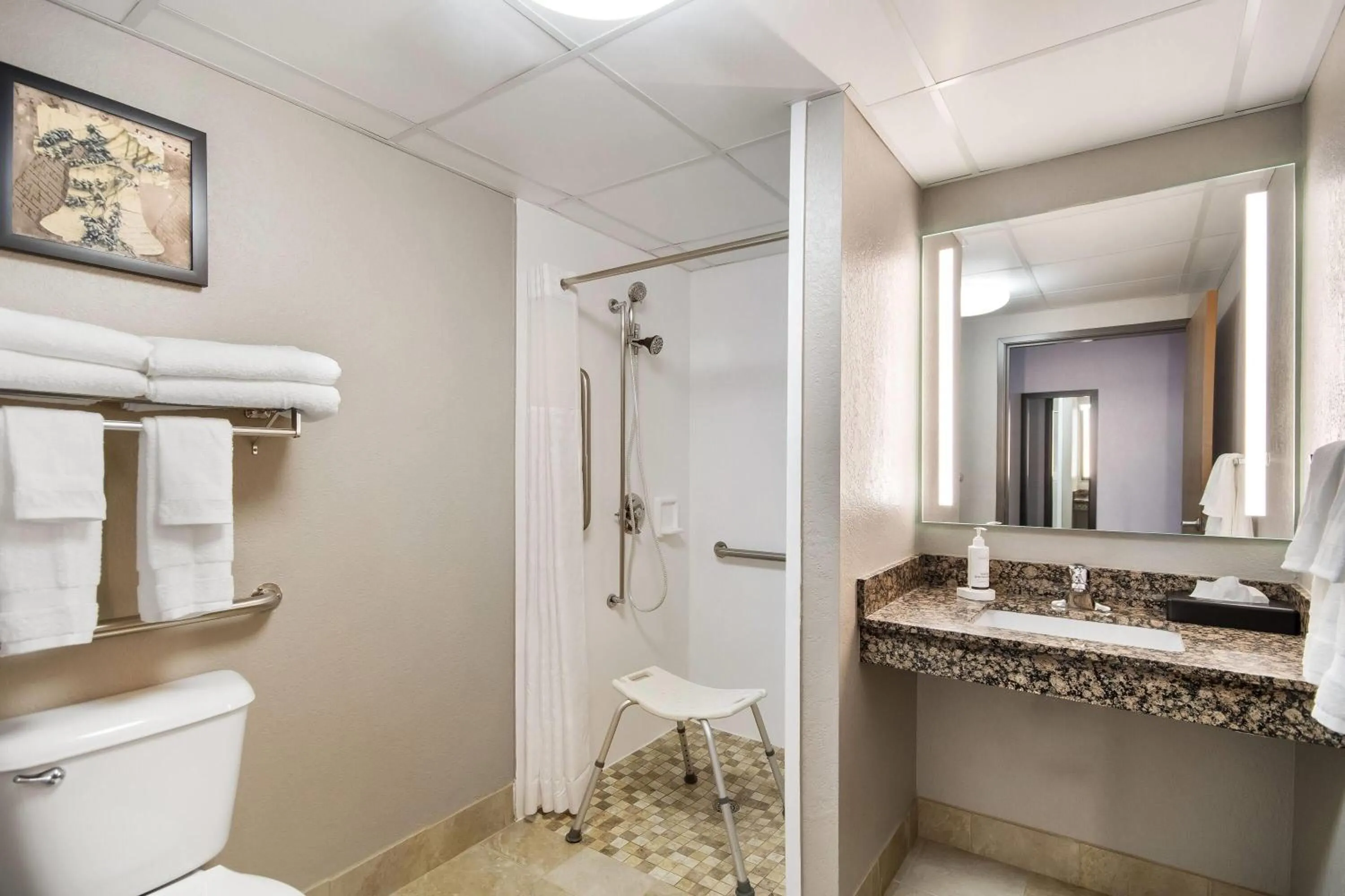 Shower in AmericInn by Wyndham St. Peter