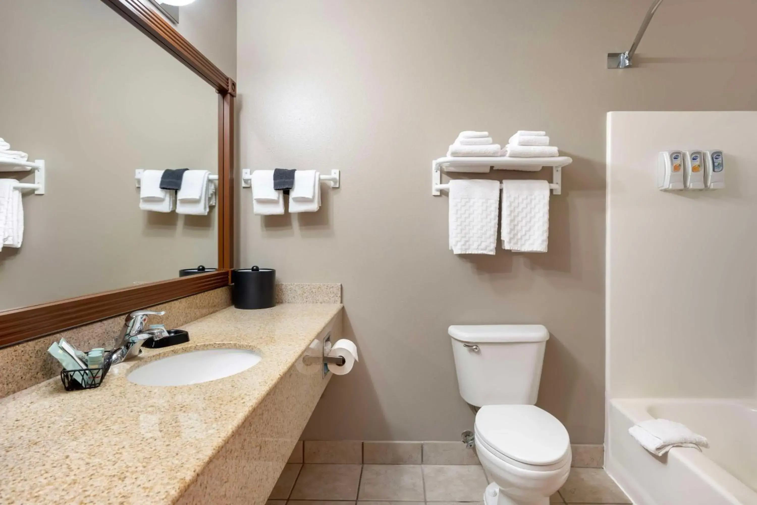 Shower in Best Western Wheatland Inn Shower in Best Western Wheatland Inn