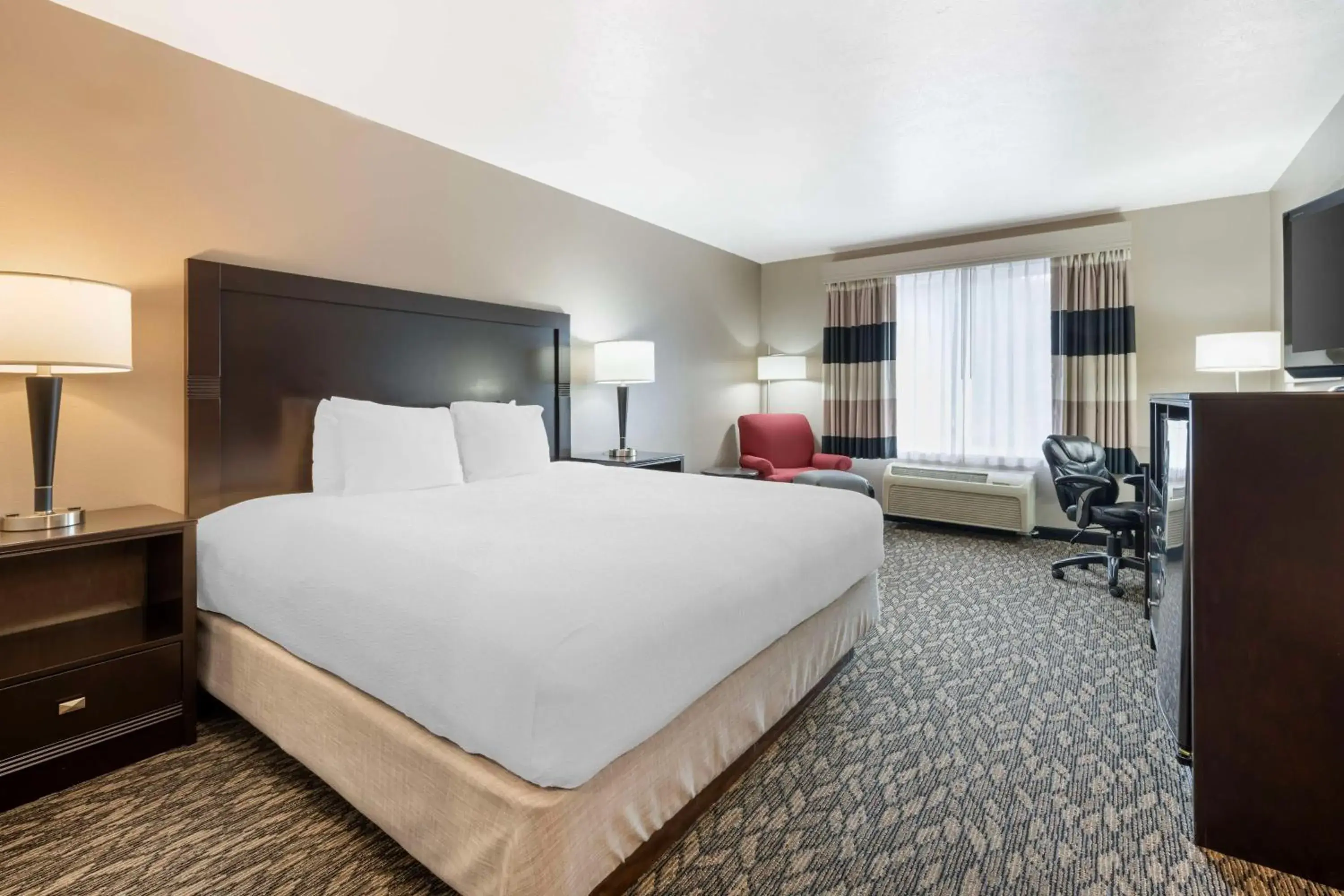 Bed in Best Western Wheatland Inn Bed in Best Western Wheatland Inn