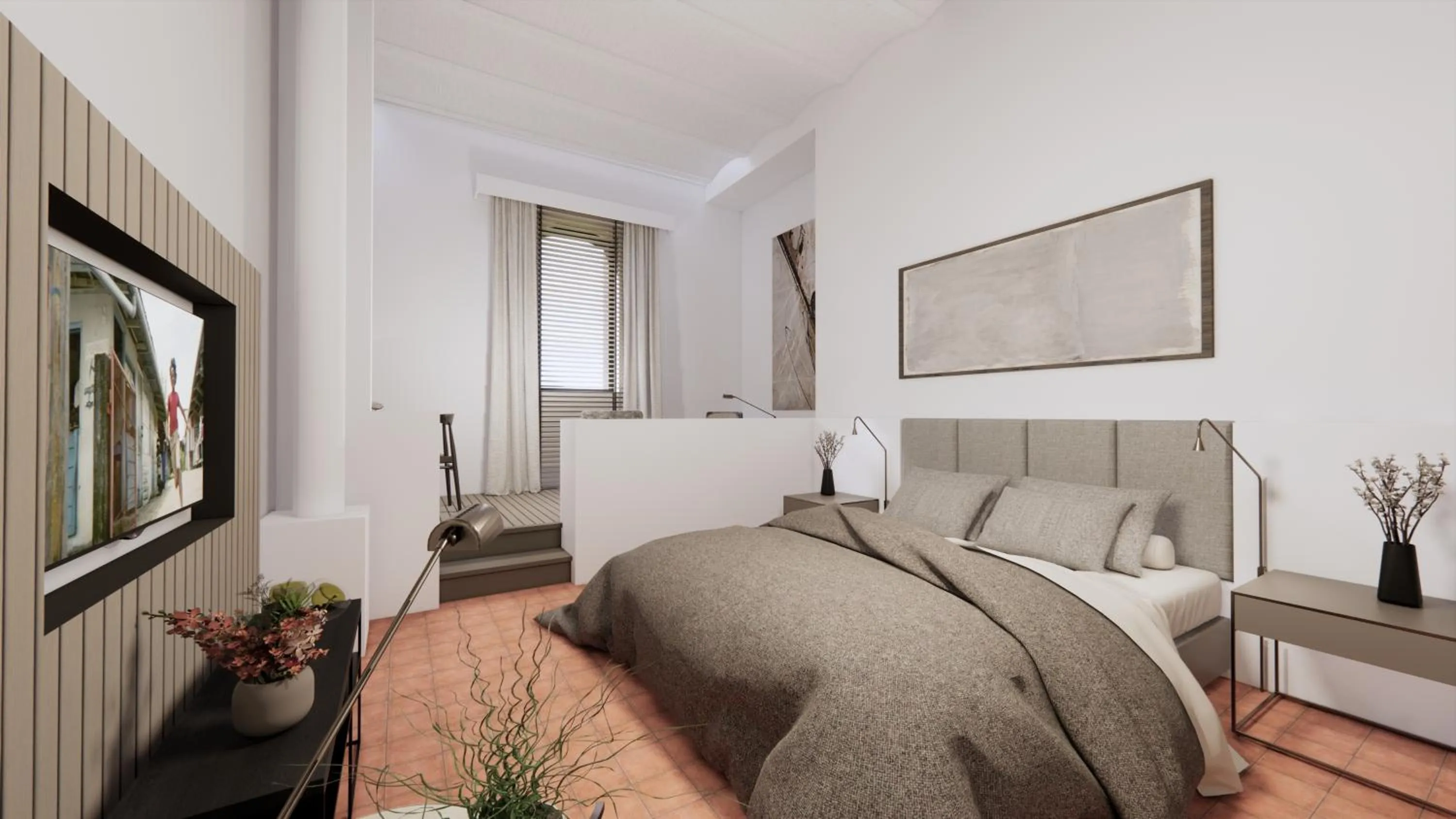 Bed in Colonie 7 - Gastenkamers