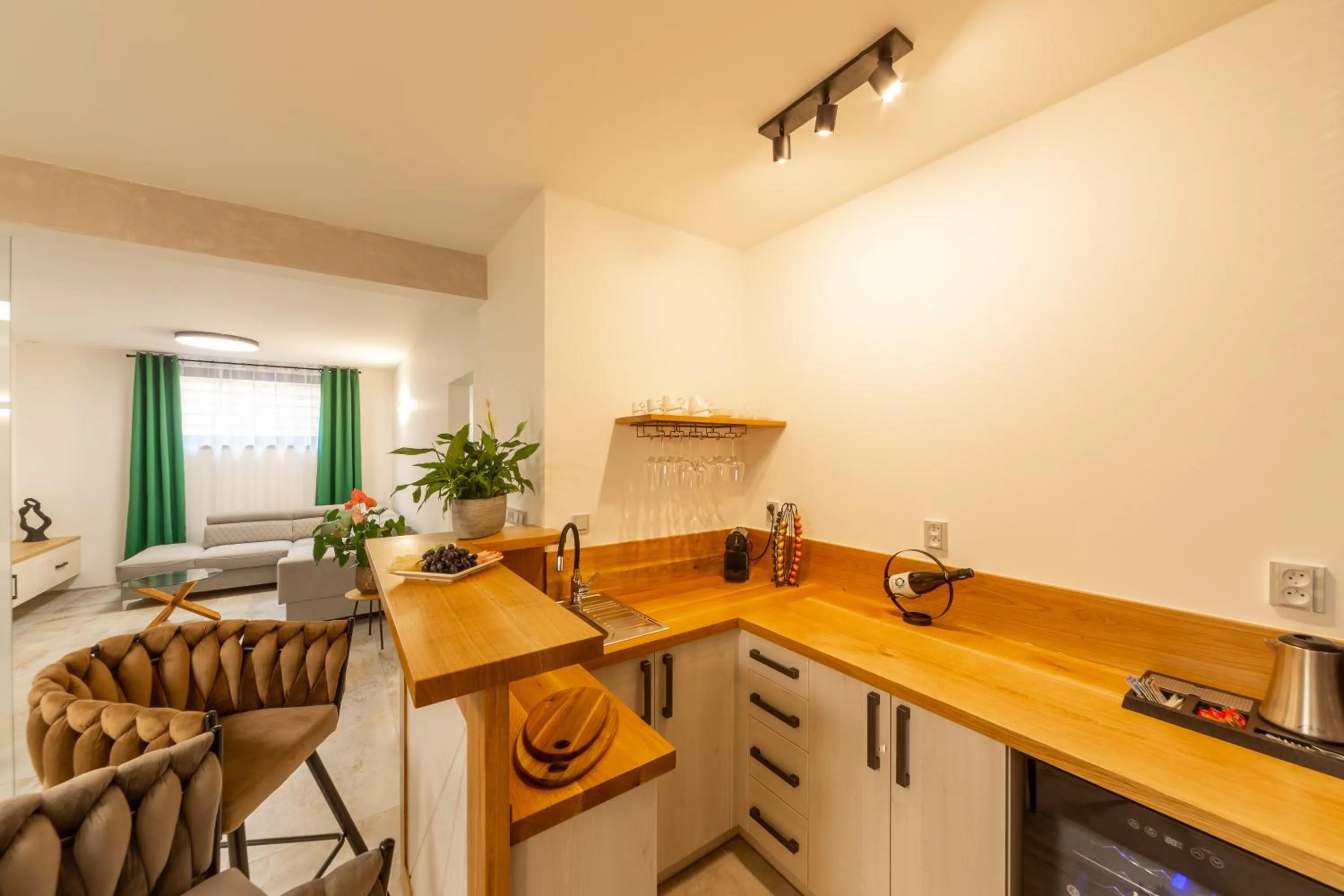 Kitchen or kitchenette in Bohemia Inn Hotel