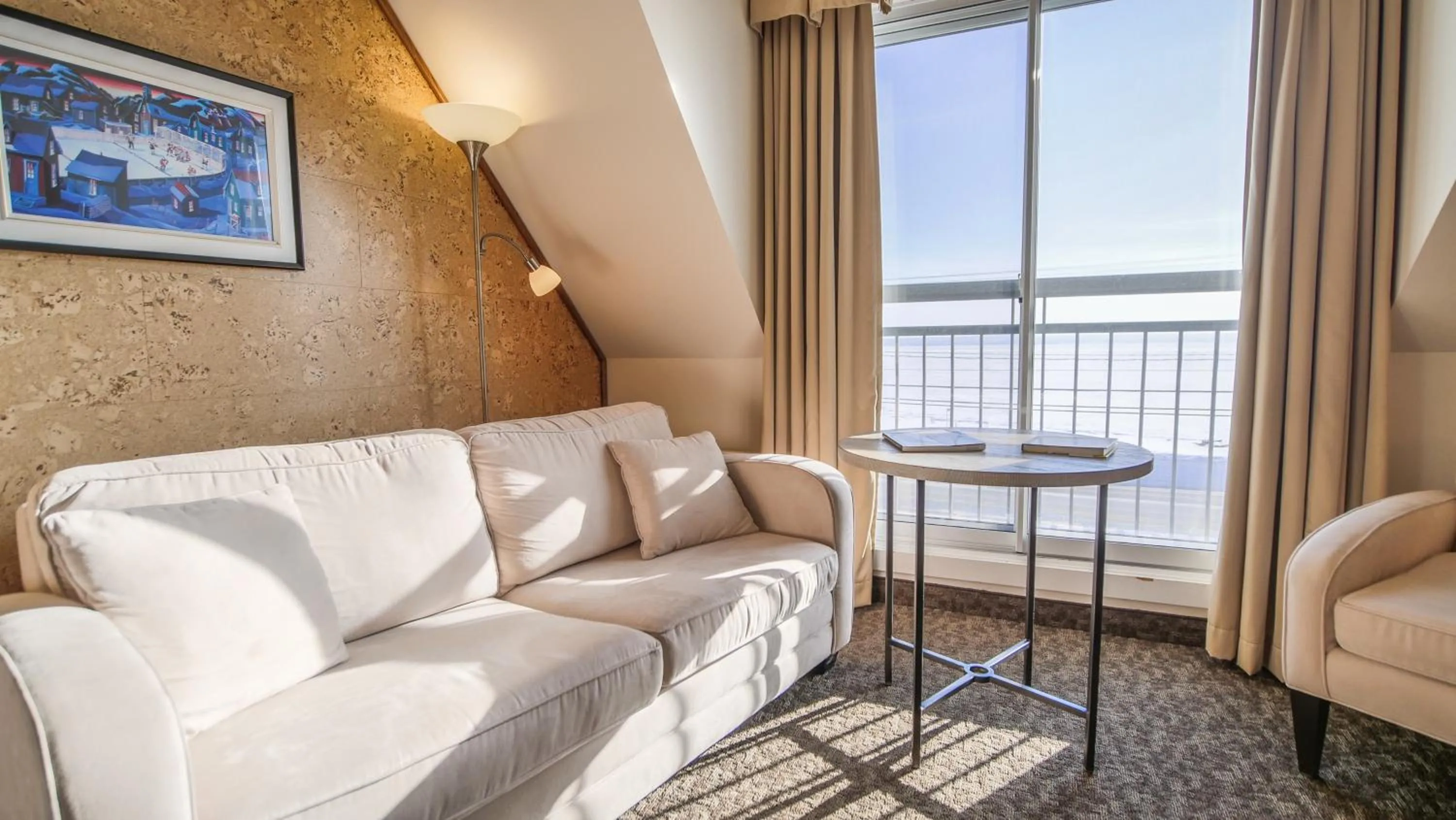 Seating area in Manoir Belle Plage