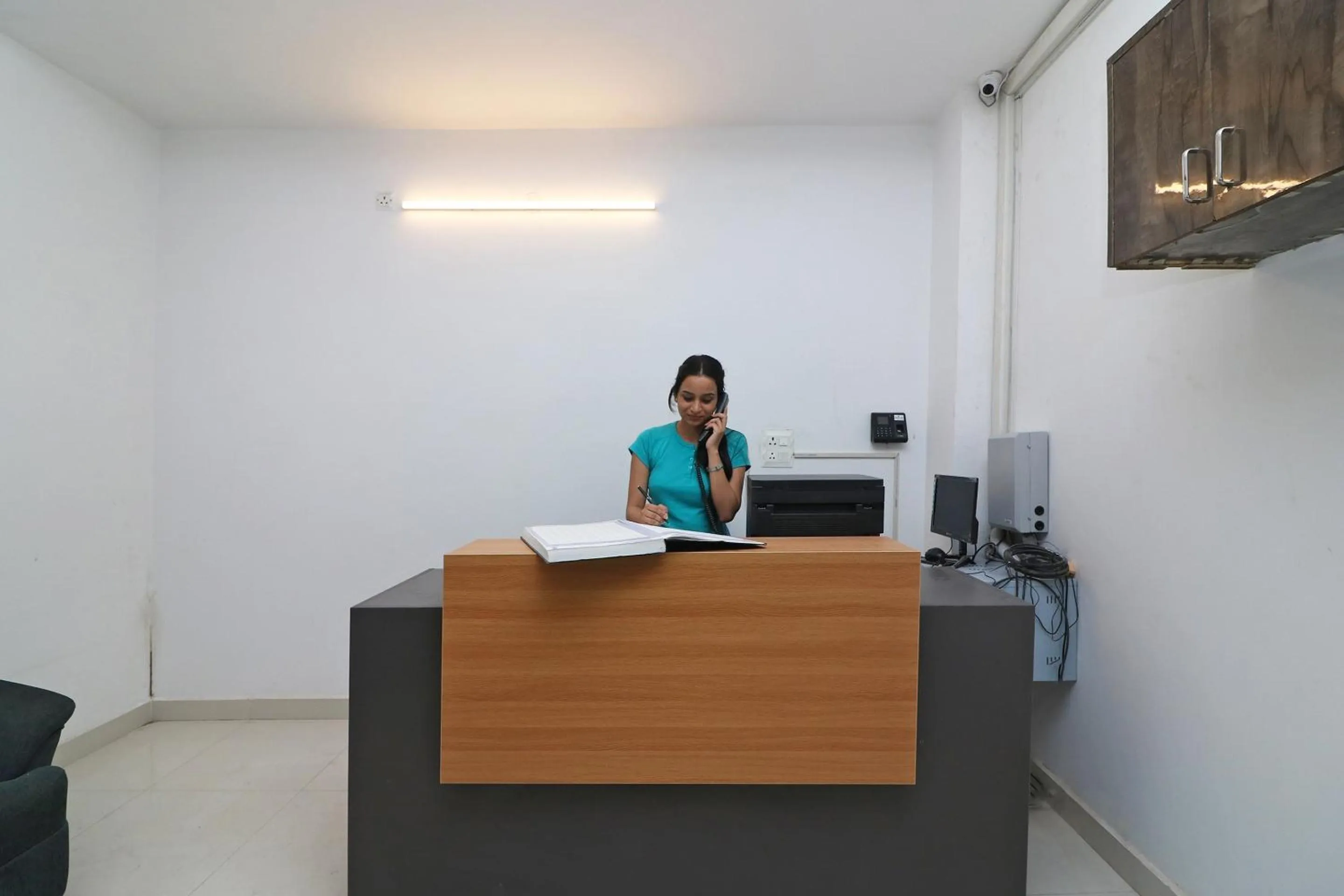 Lobby or reception in Super Hotel O Sathguru Residency Near New Ashok Nagar Metro Station