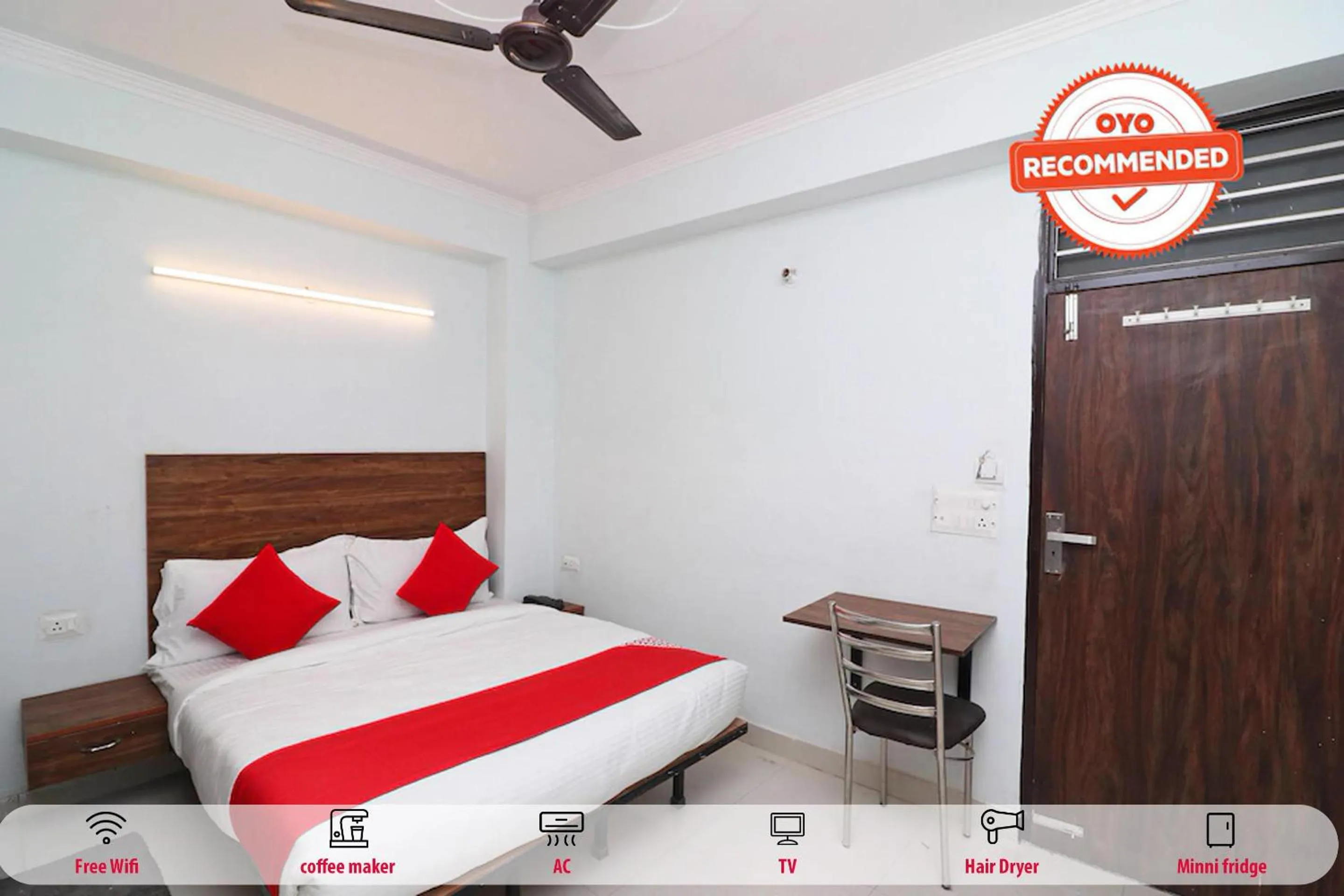 Facade/entrance, Bed in Super Hotel O Sathguru Residency Near New Ashok Nagar Metro Station