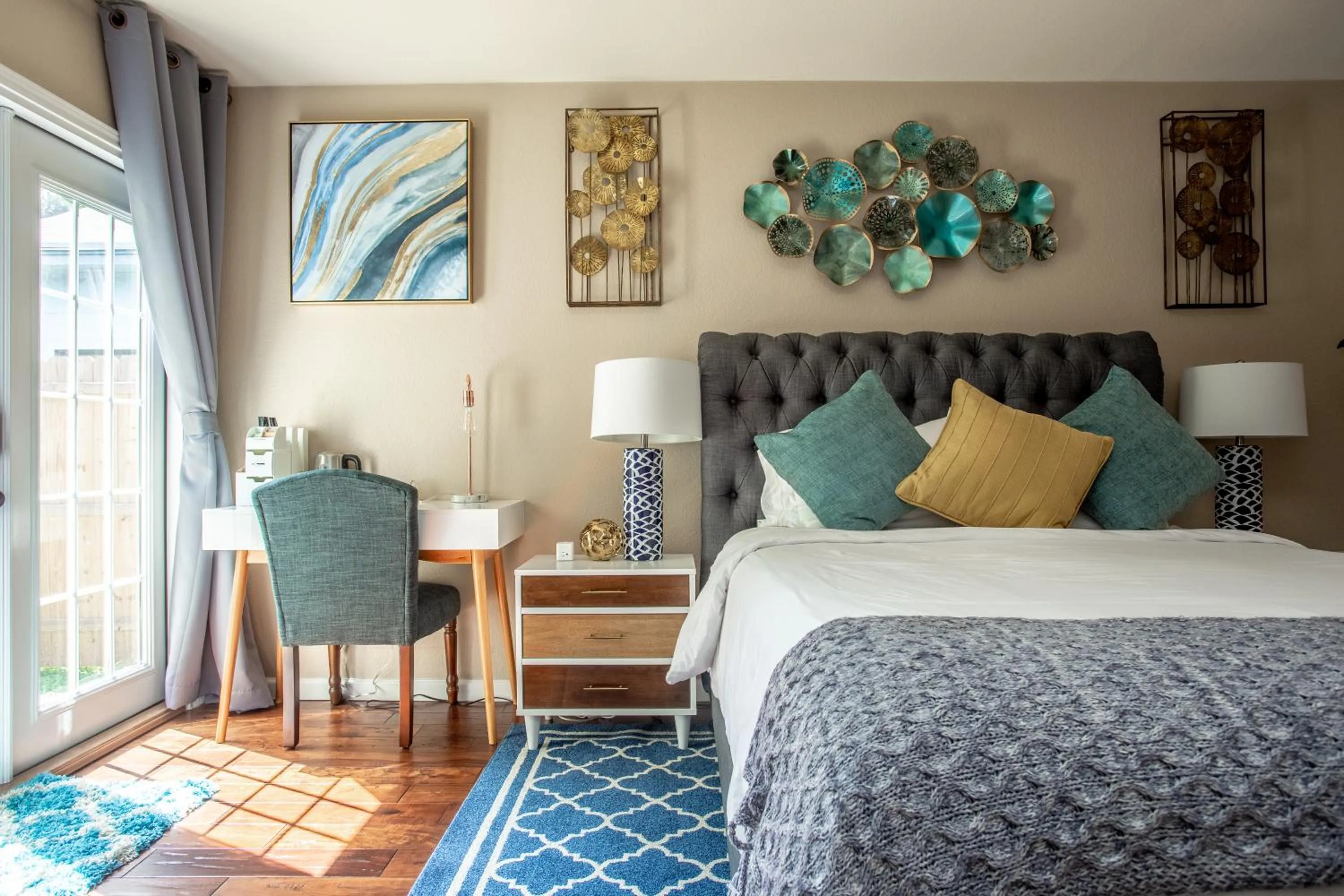 Photo of the whole room, Bed in Comfortable, Family and Business Friendly 2BD/2BA House in North Austin