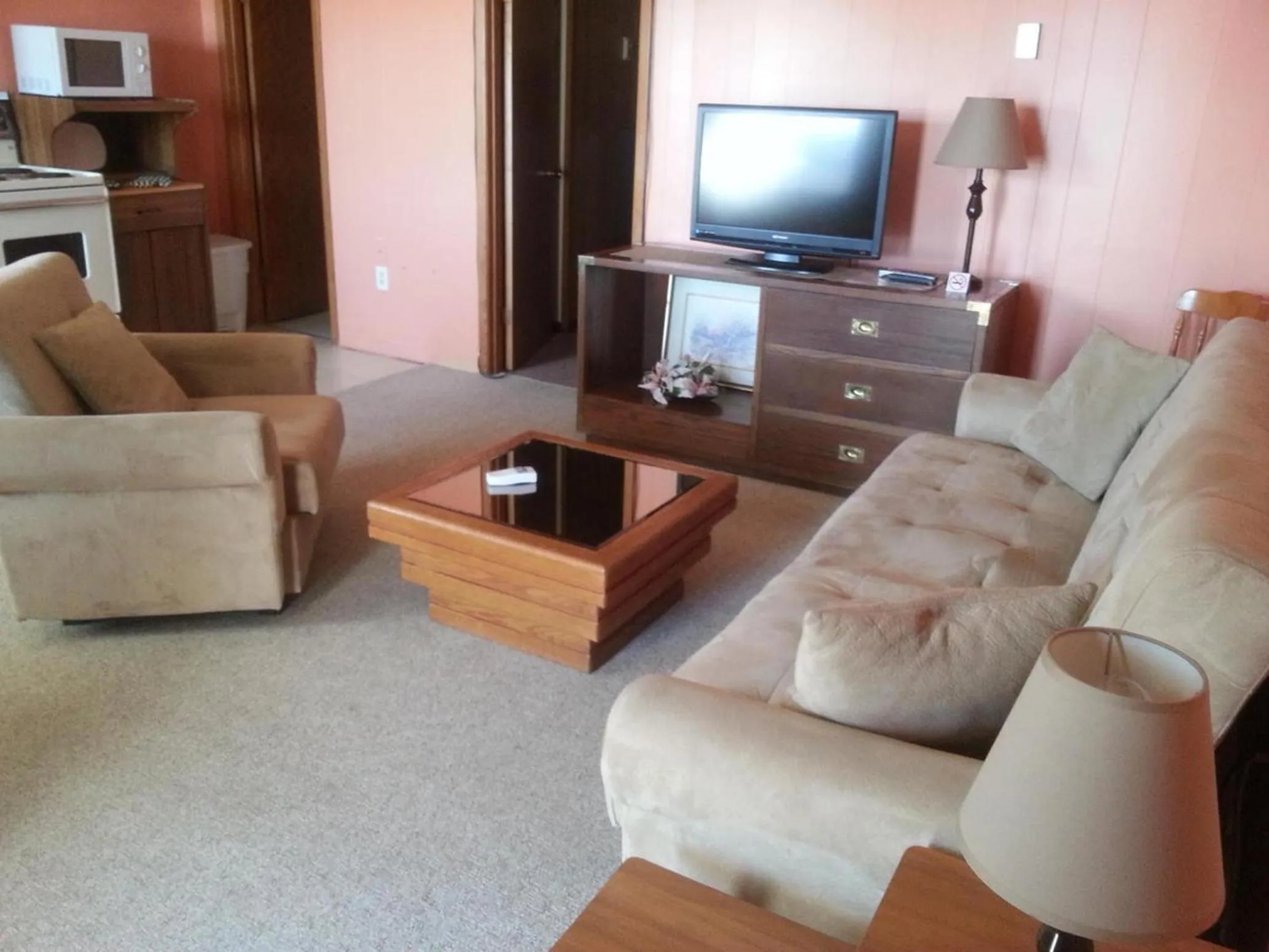 Kitchen or kitchenette in Maple Leaf Motel Emerson