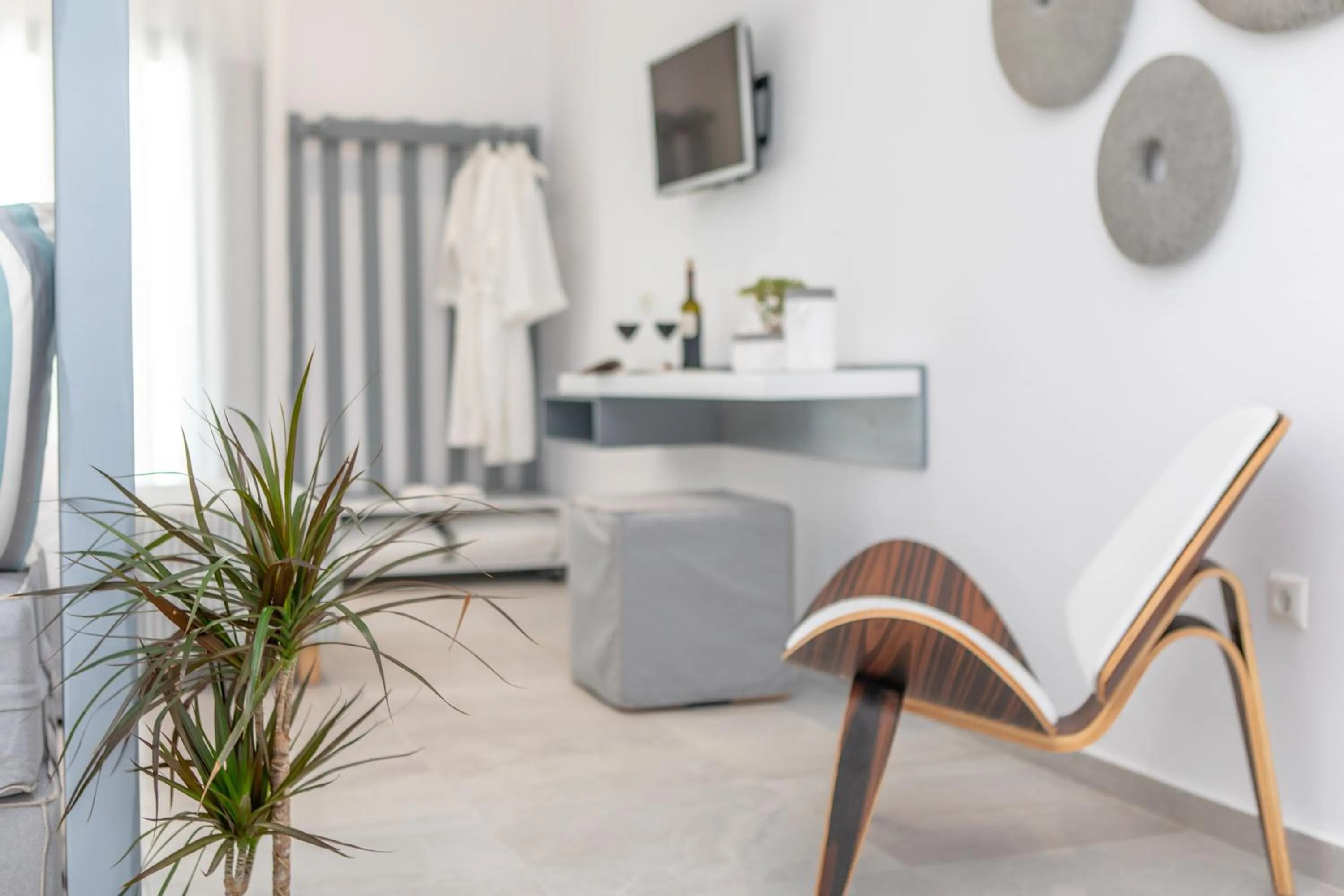Seating area in Crystal Mare Suites