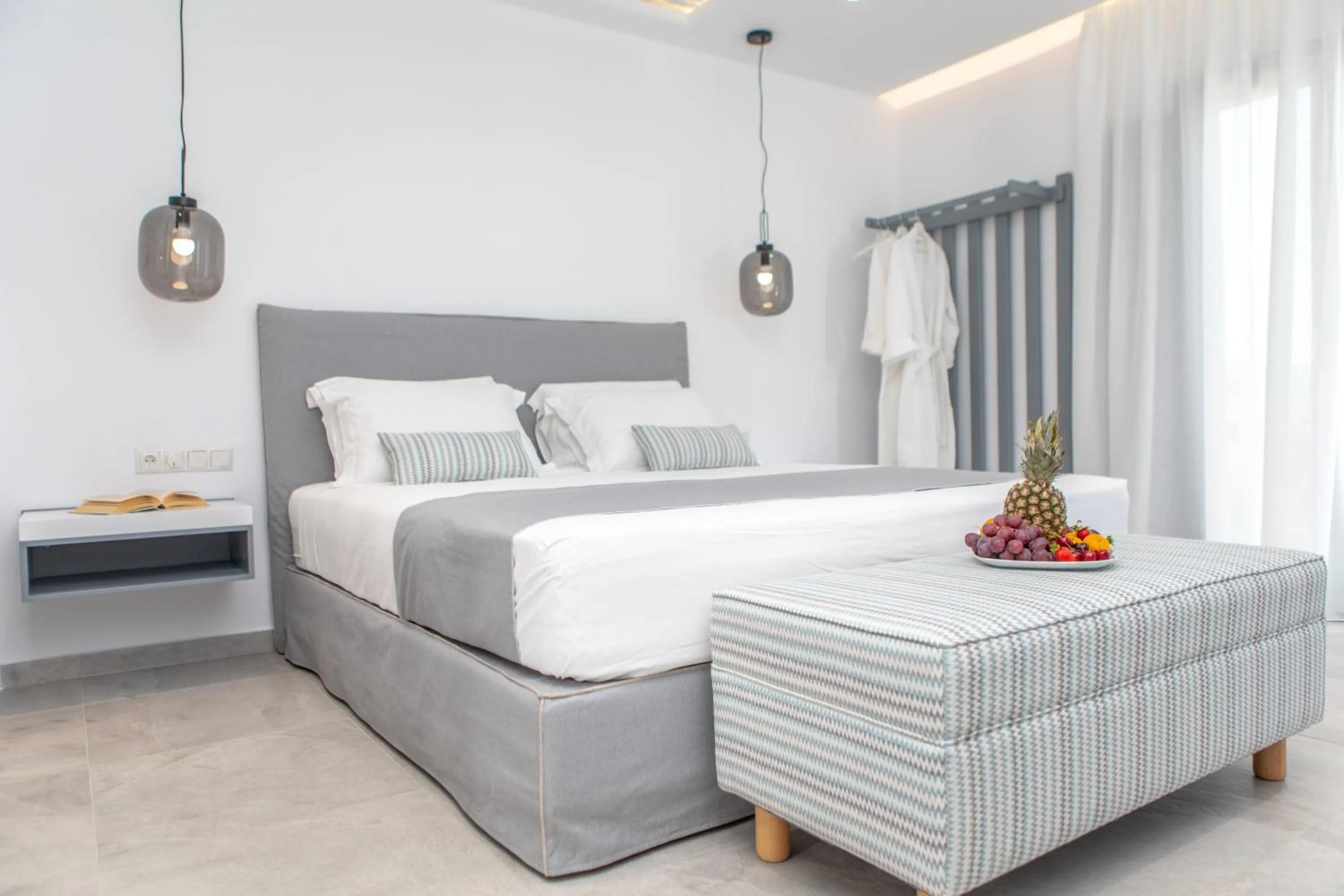 Bed in Crystal Mare Suites