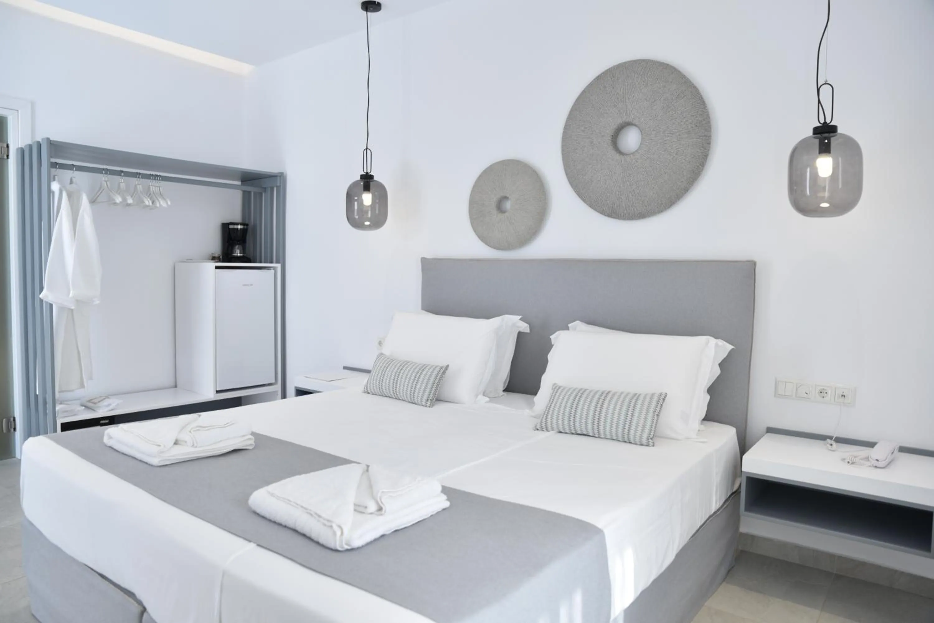 Bed in Crystal Mare Suites