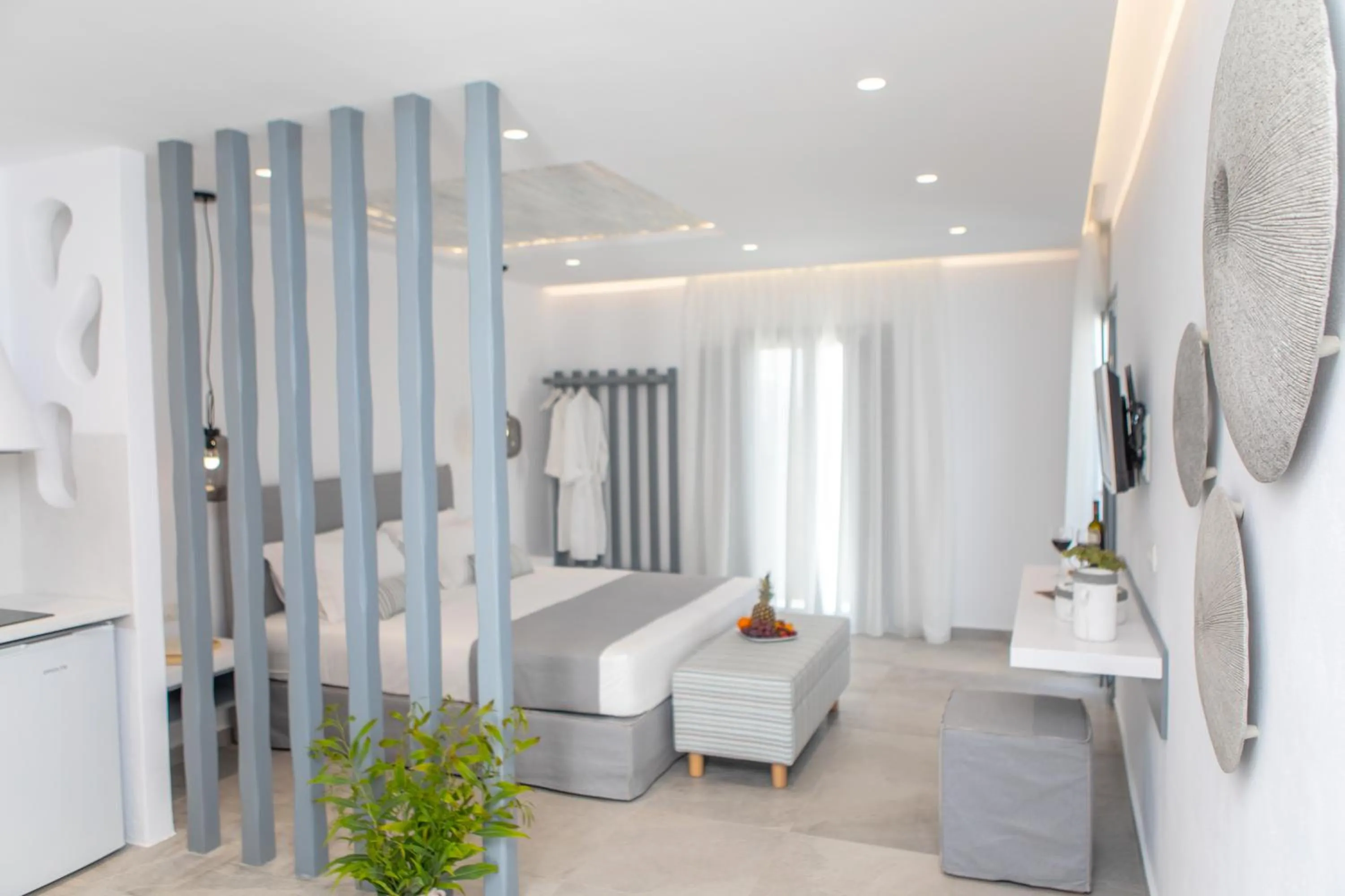 Bed in Crystal Mare Suites