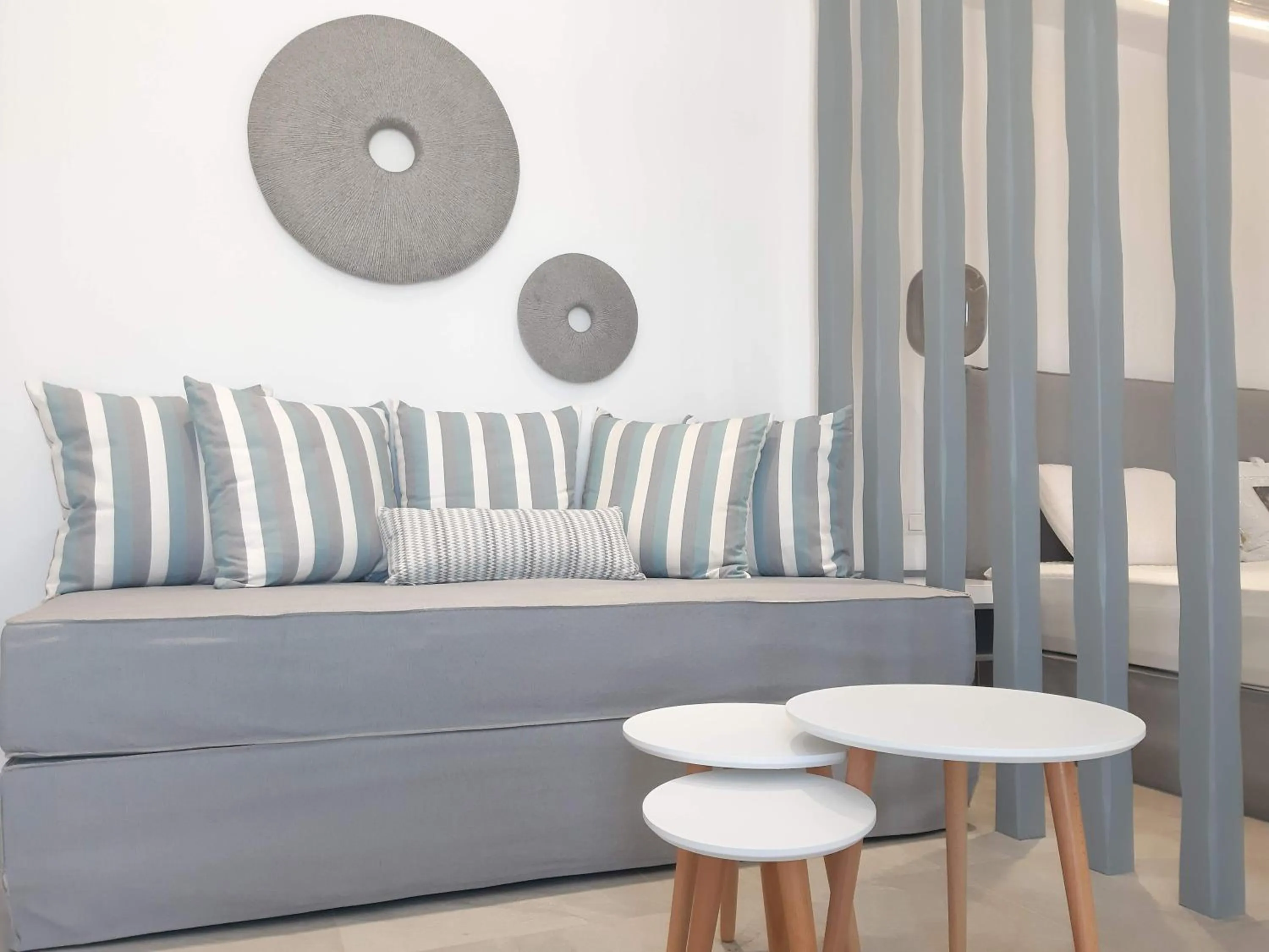 Seating area in Crystal Mare Suites