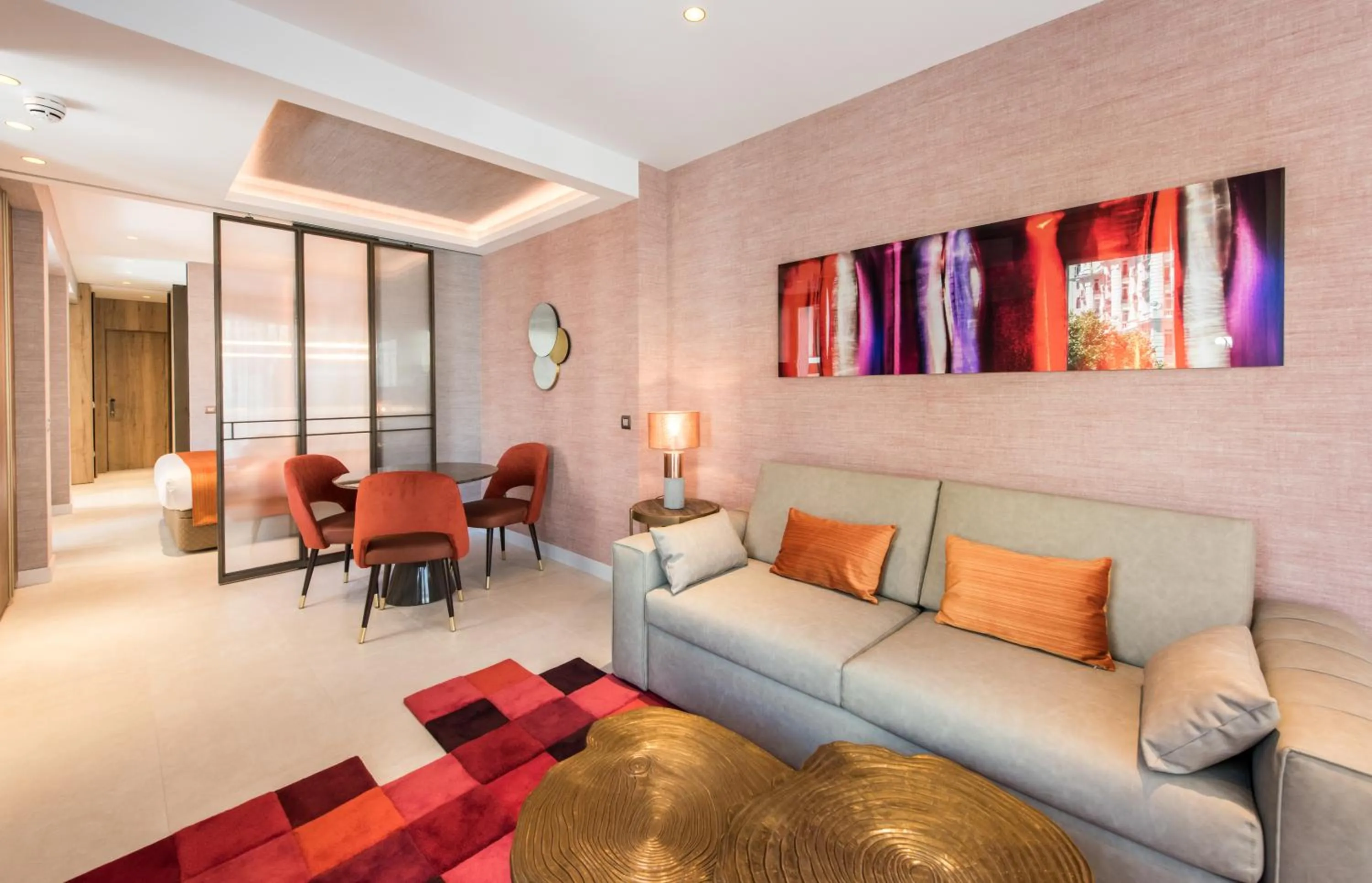 Living room in The Garden Suites