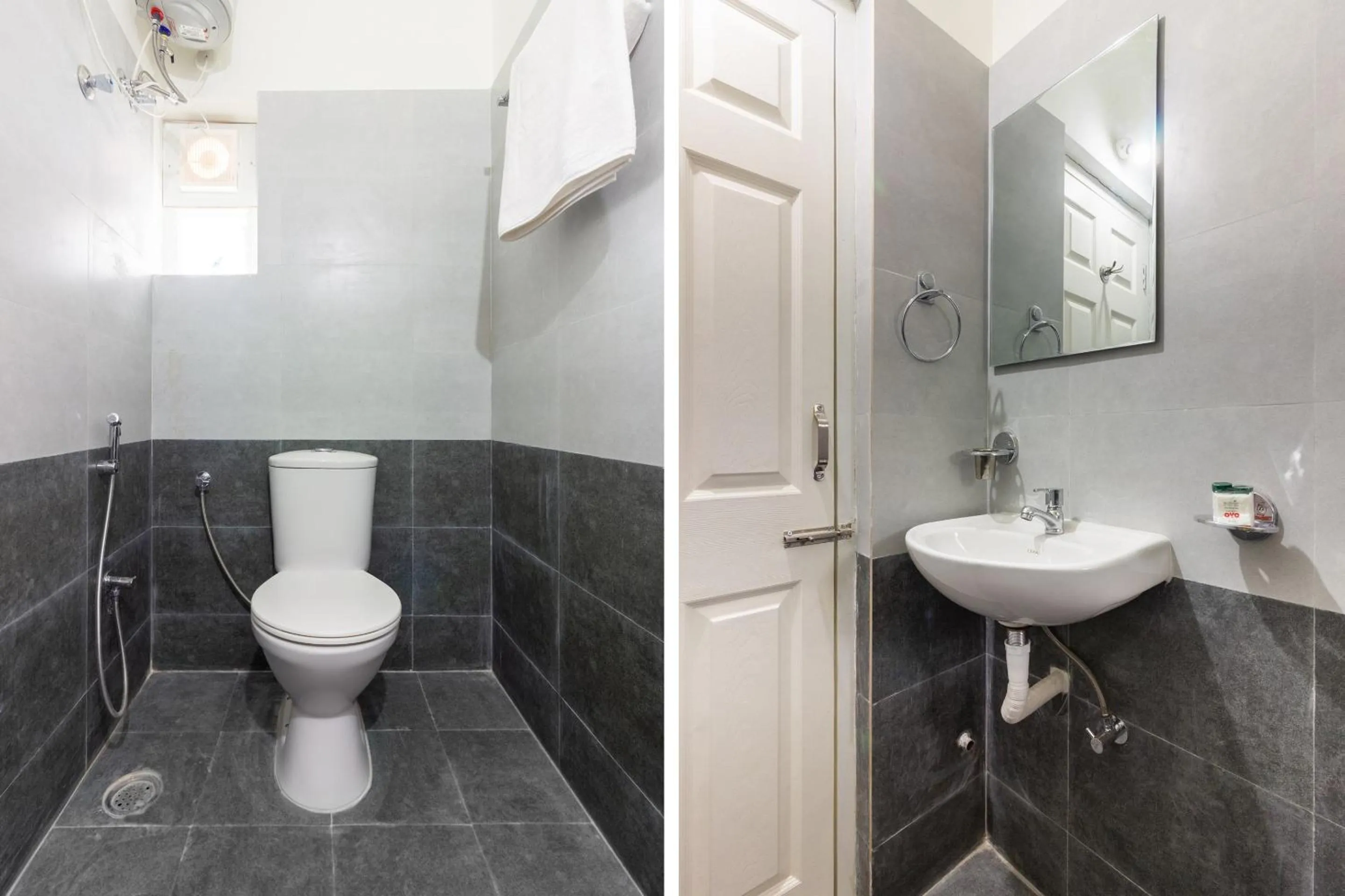 Bathroom in Super Hotel O Qualia Inn Kondapur Near Botanical Garden