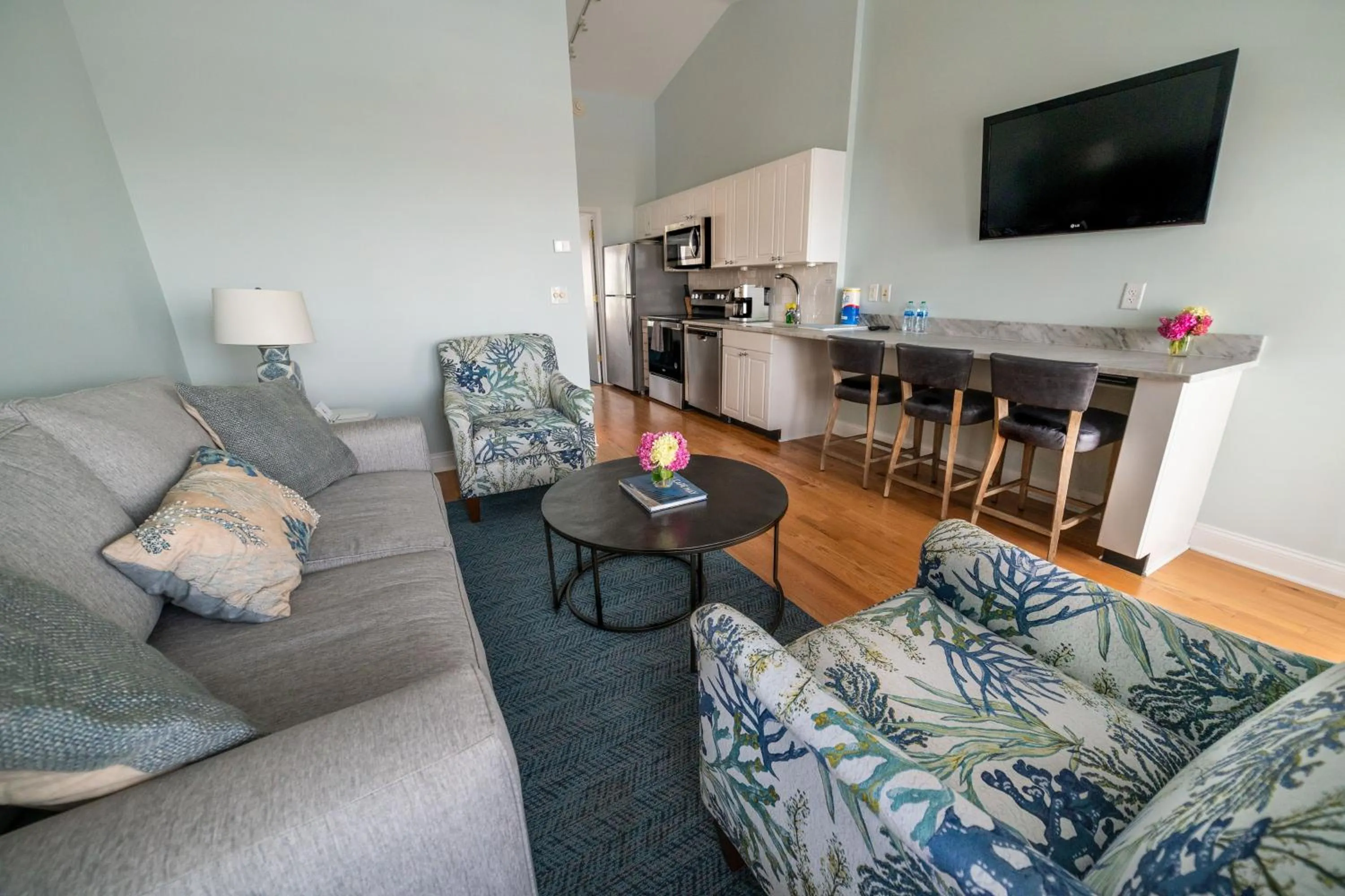 Living room in Sandpiper Beach Club