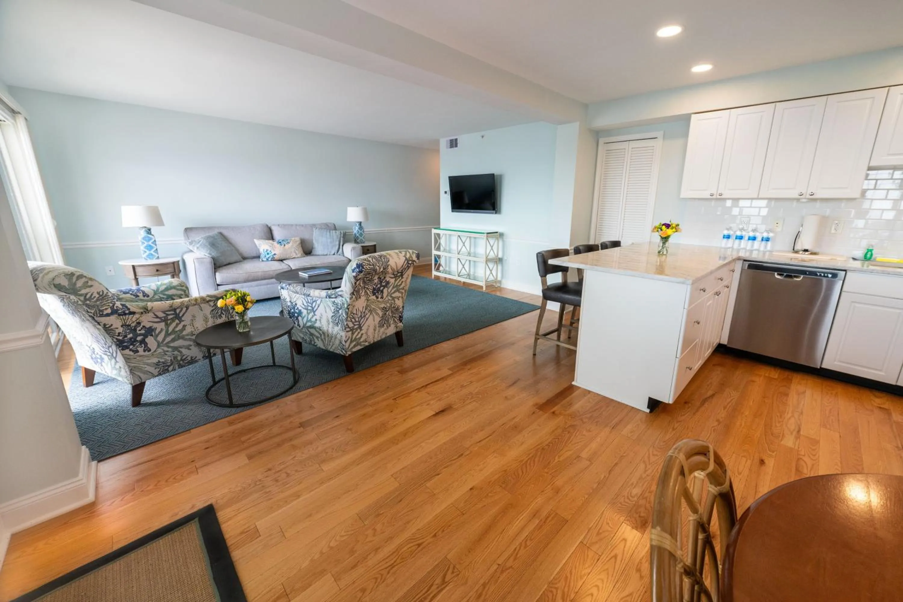 Living room in Sandpiper Beach Club