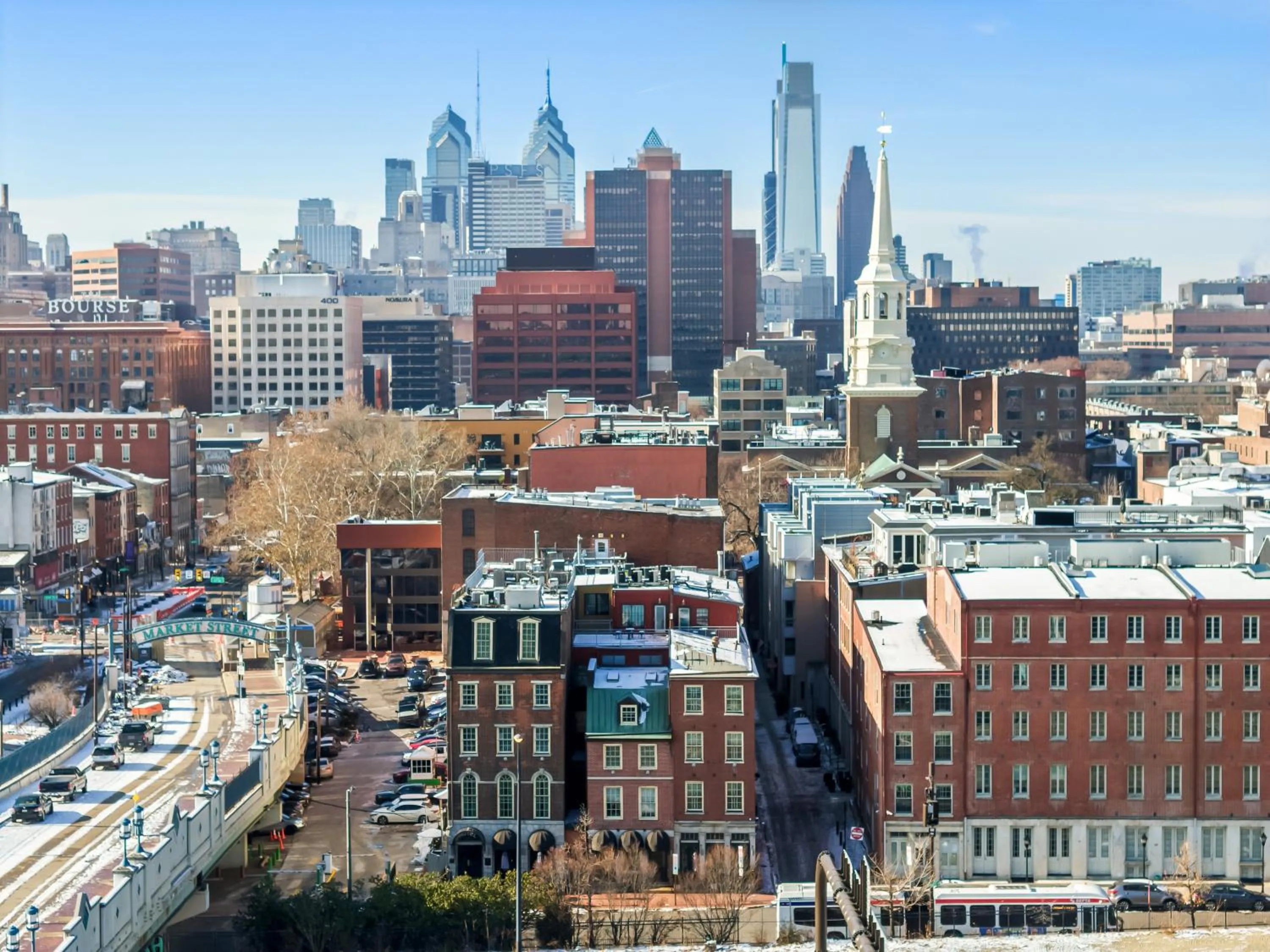 Bird's eye view in Penn's View Hotel Philadelphia