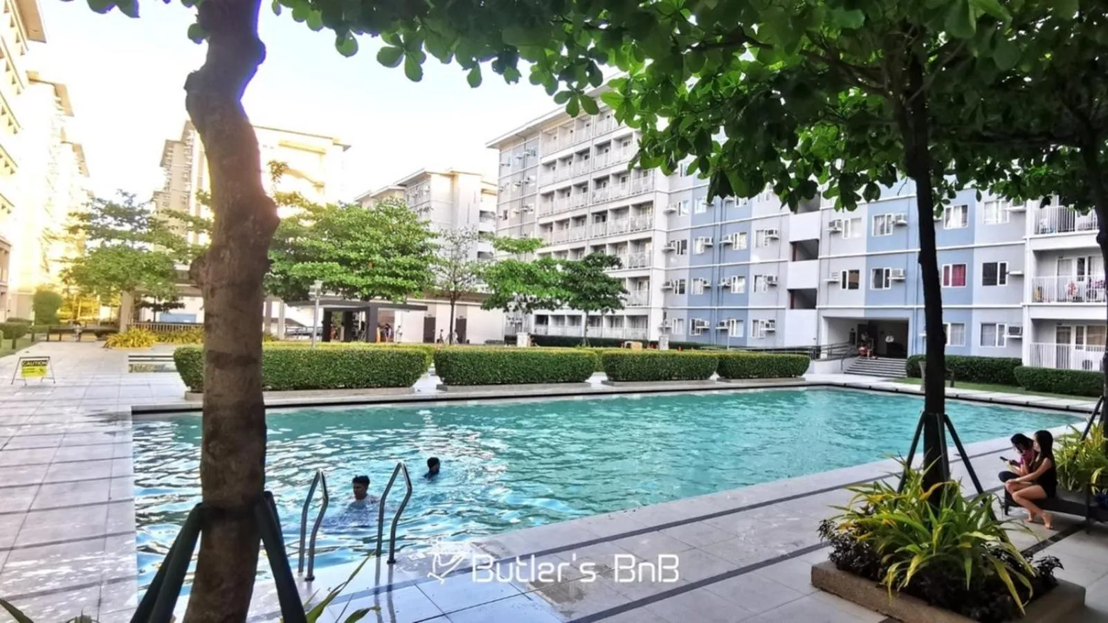 Swimming pool in Butler's BnB @ Trees Residences QC Phil