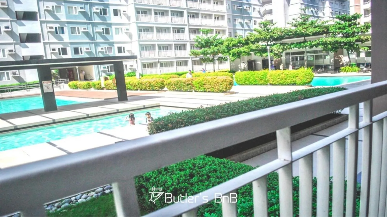 Balcony/Terrace in Butler's BnB @ Trees Residences QC Phil