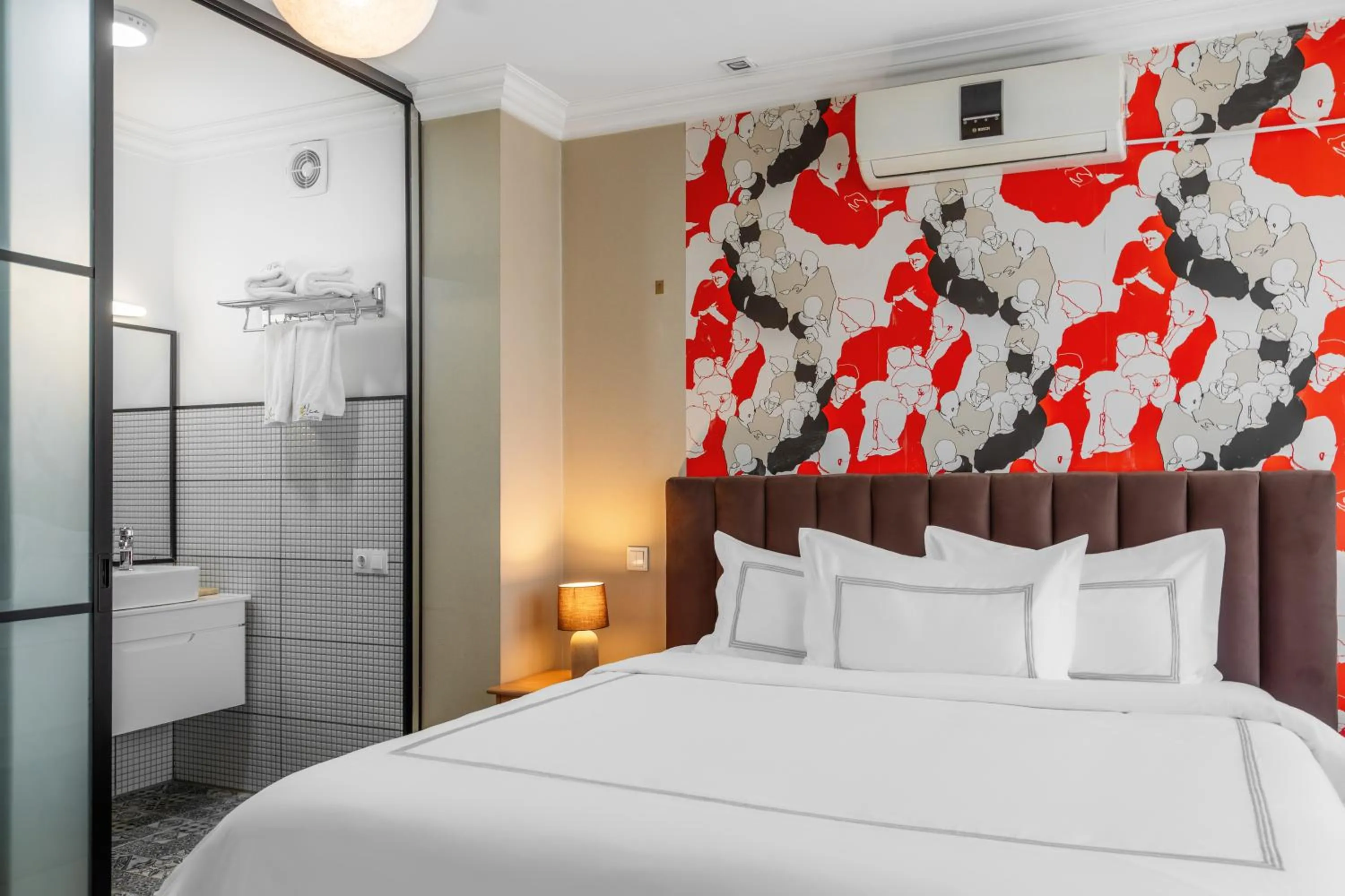 Bed in Elea Old Tbilisi Hotel