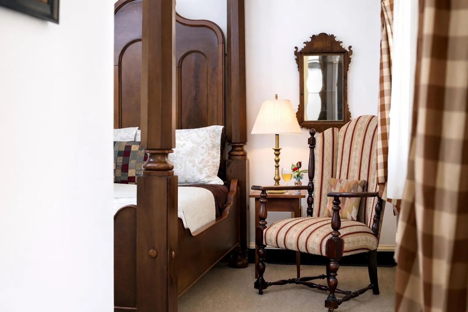 Bed in Rachael's Dowry Bed and Breakfast