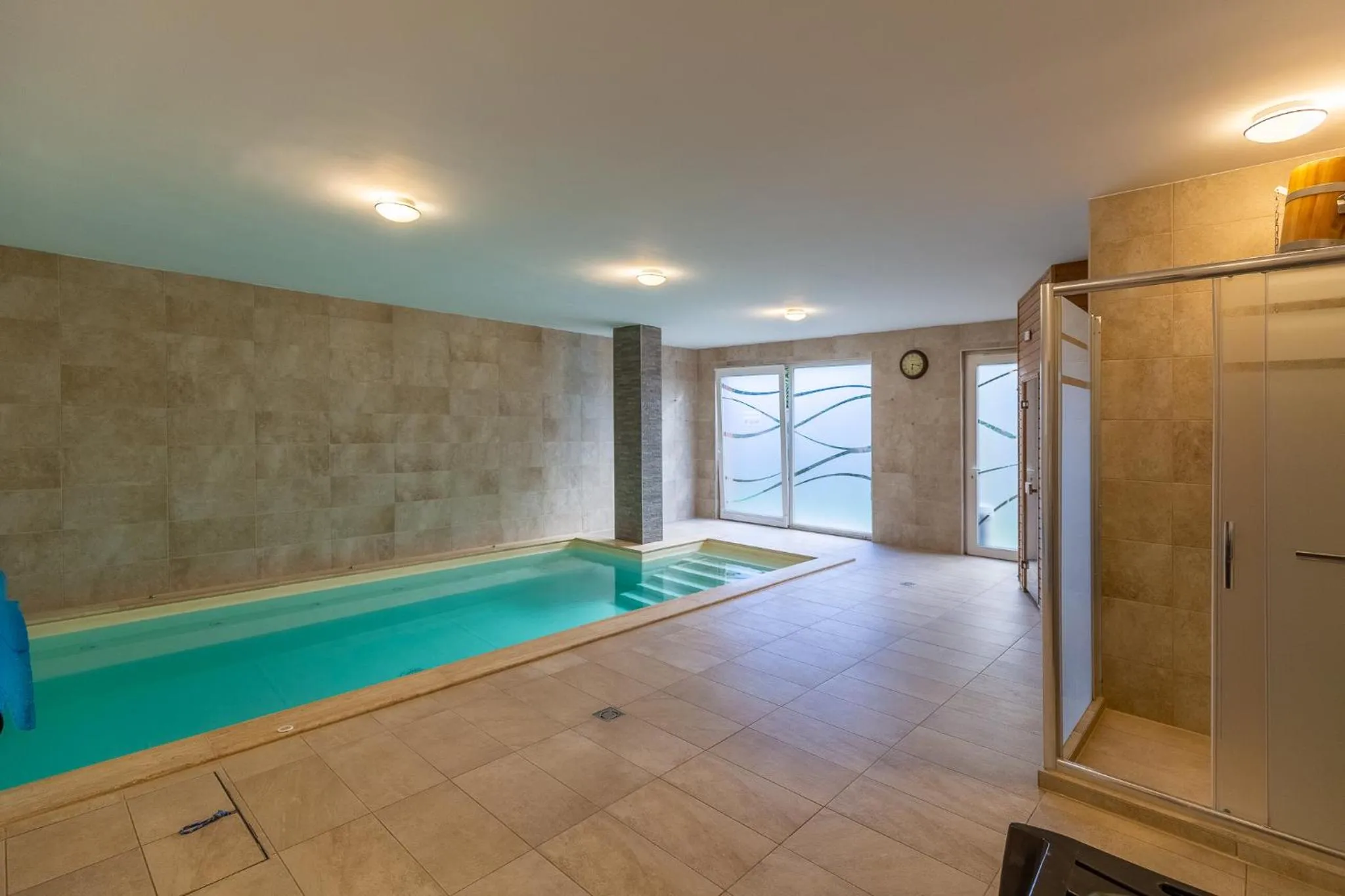 Swimming pool in Casa Luxury Wellness Apartman By BLTN
