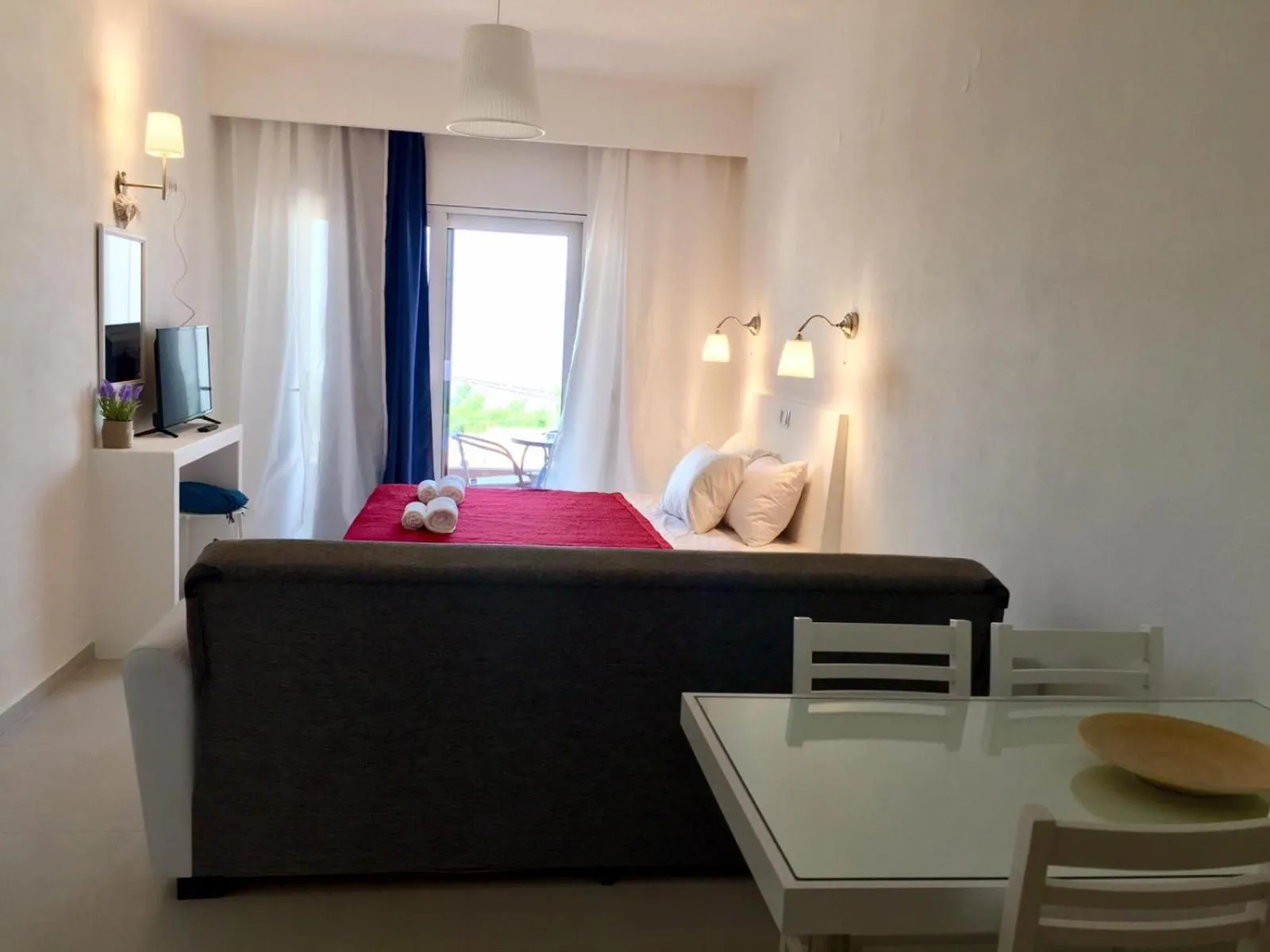 Bed in Sirakgast Ionian Sea Appartments