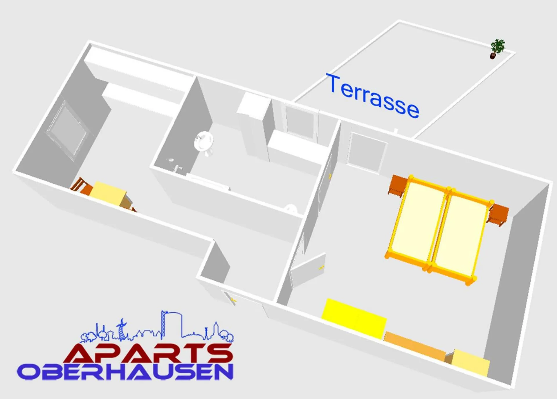 Floor plan in Aparts Oberhausen
