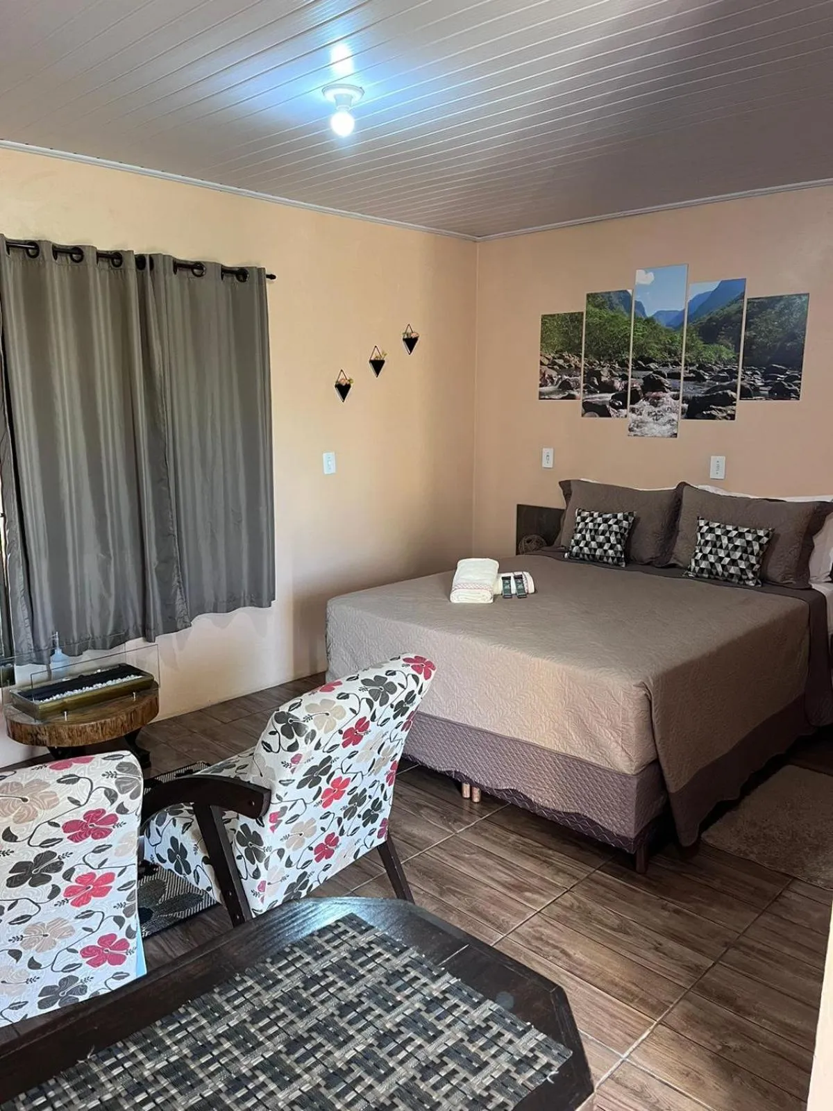 Bed in Pousada Recanto dos Canyons