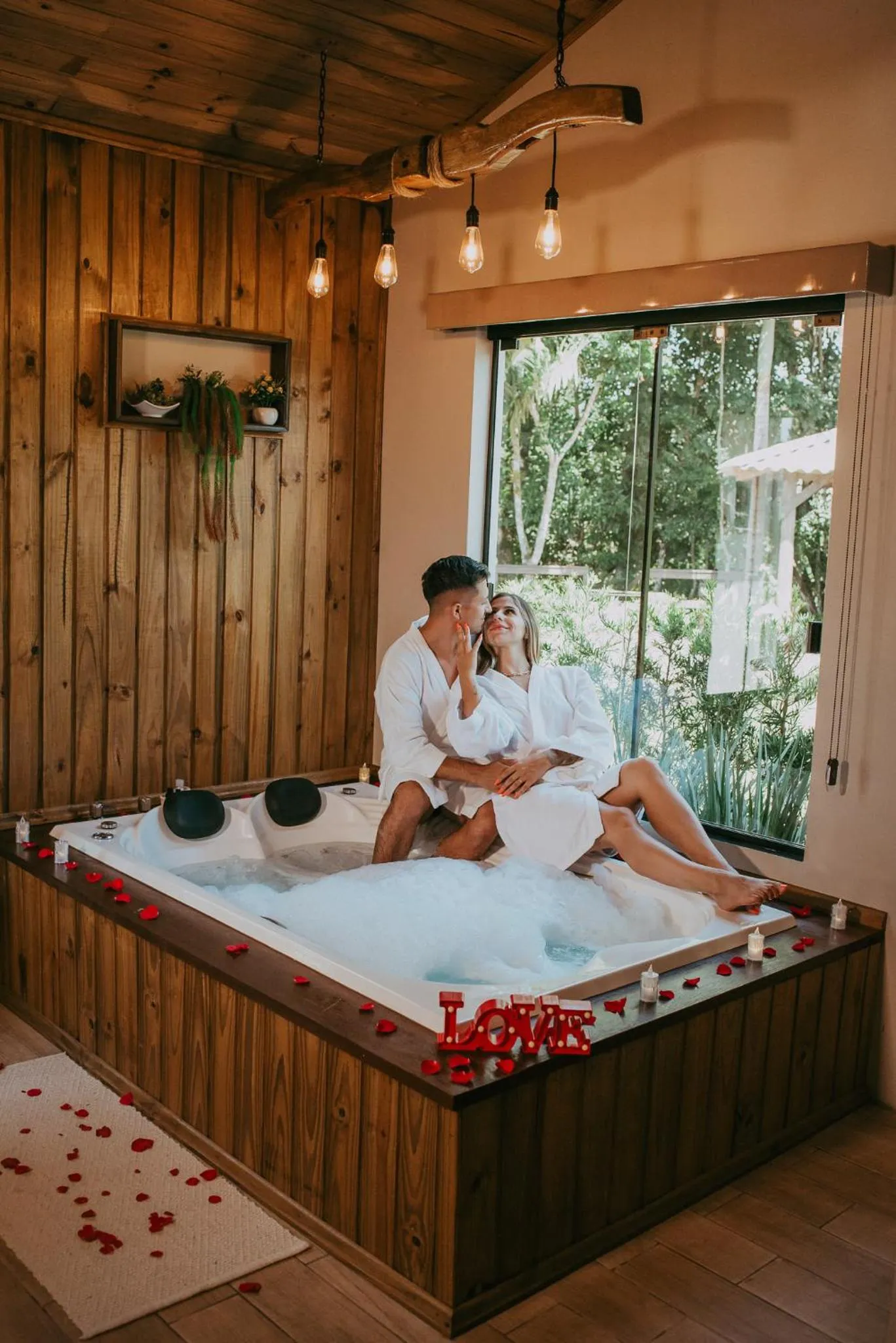 View (from property/room), Bed in Pousada Recanto dos Canyons