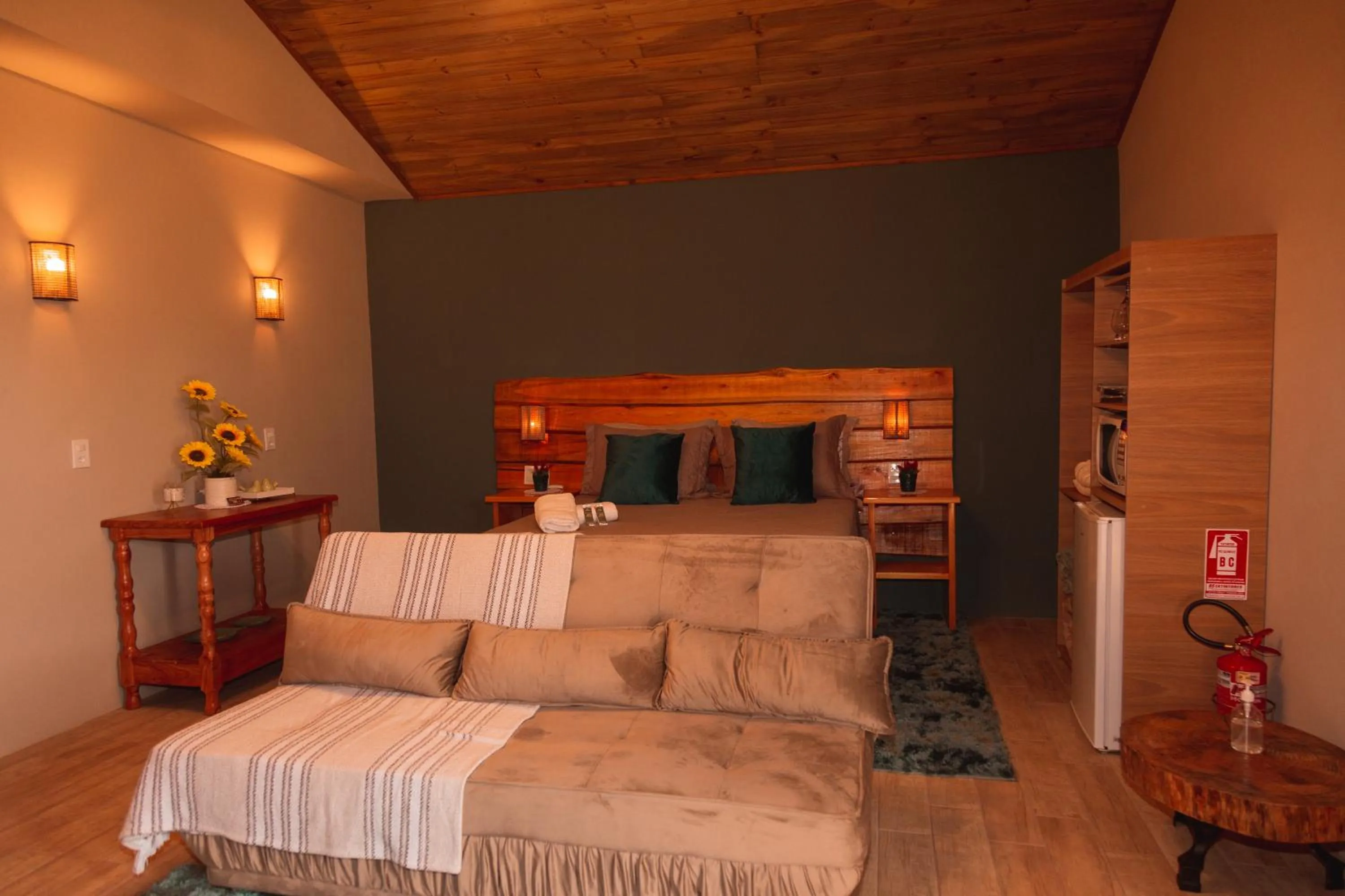 Bed in Pousada Recanto dos Canyons