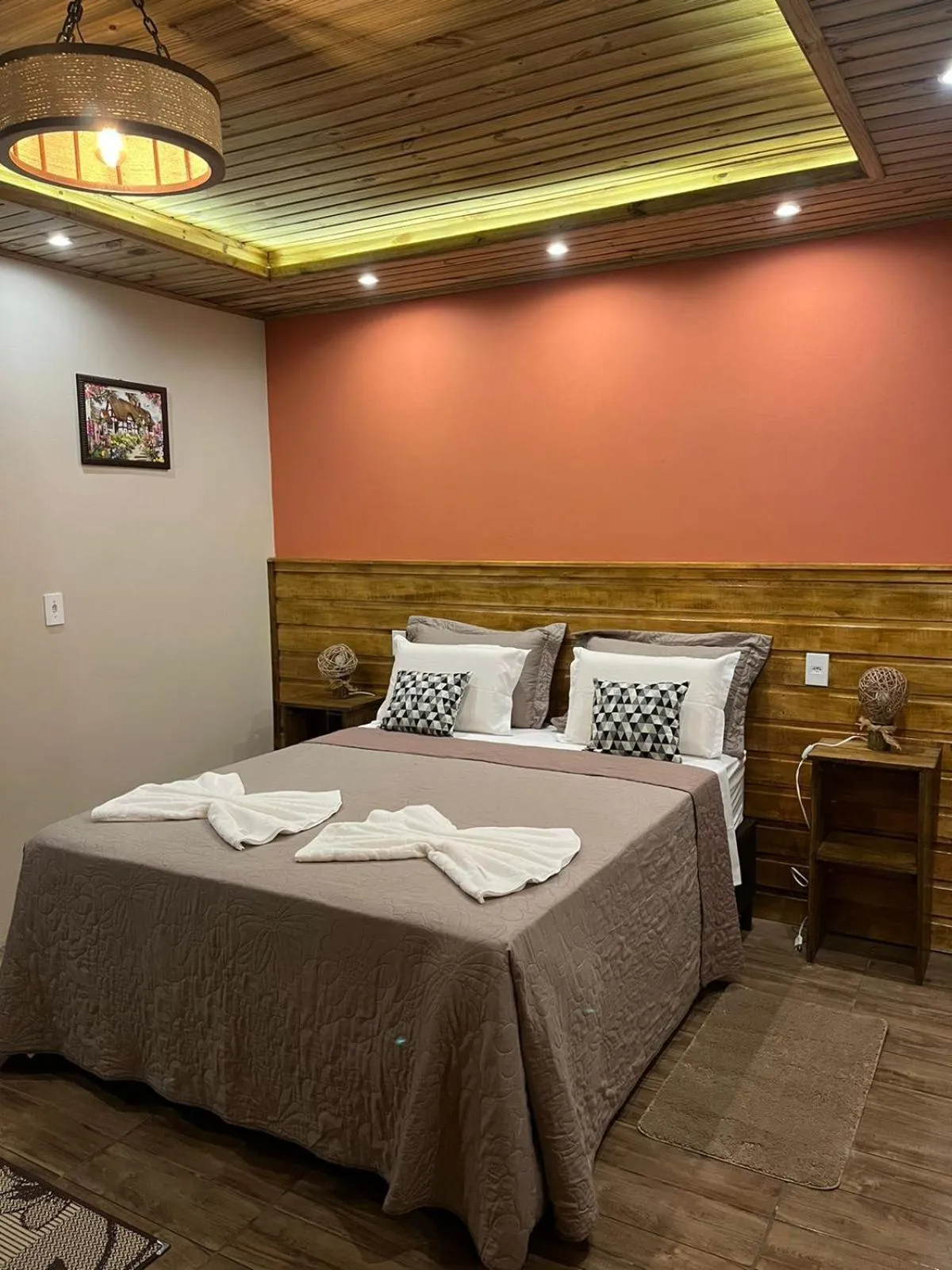 Bed in Pousada Recanto dos Canyons