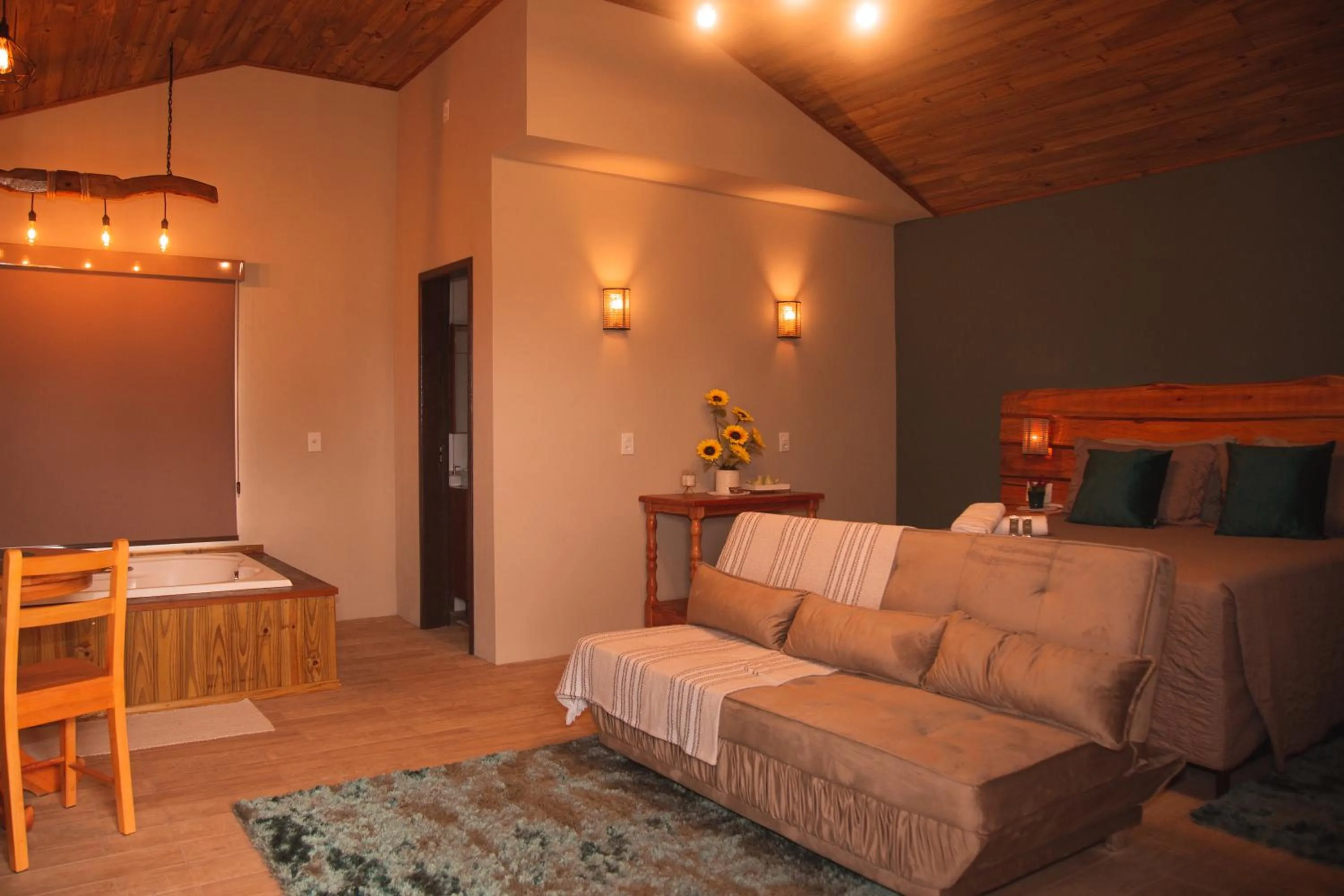 Living room in Pousada Recanto dos Canyons
