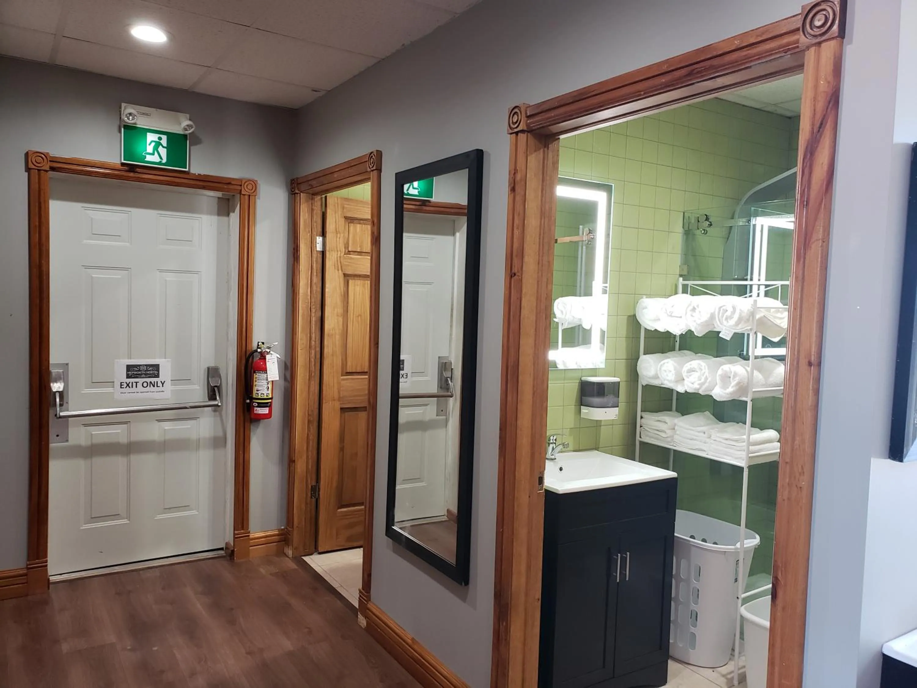 Shower in Hepworth Hostel