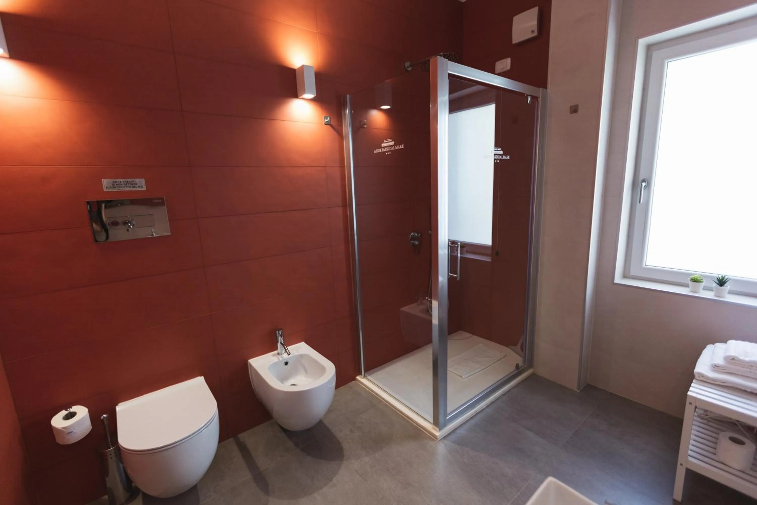 Shower in B&B a due passi dal mare