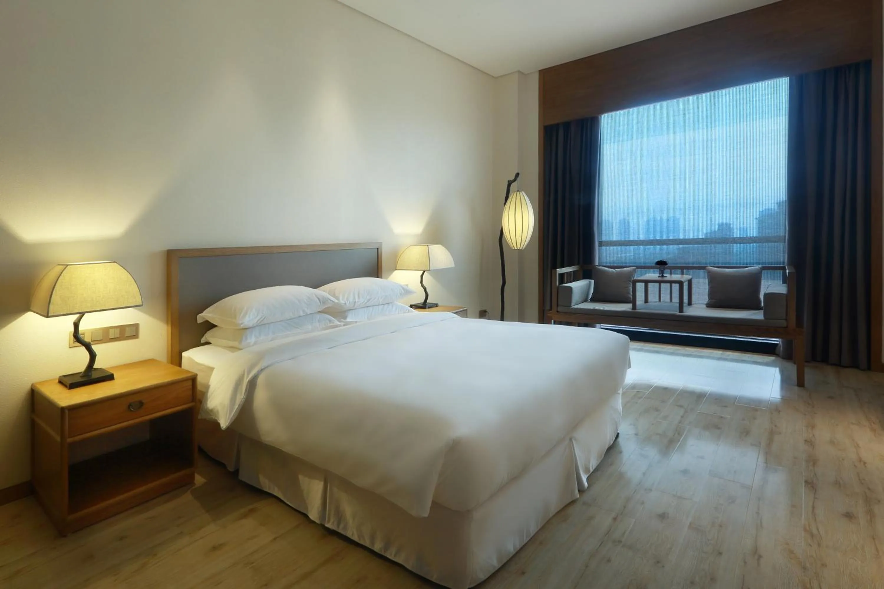 Bed in Amitabha Hotel (Fuzhou Pushang)