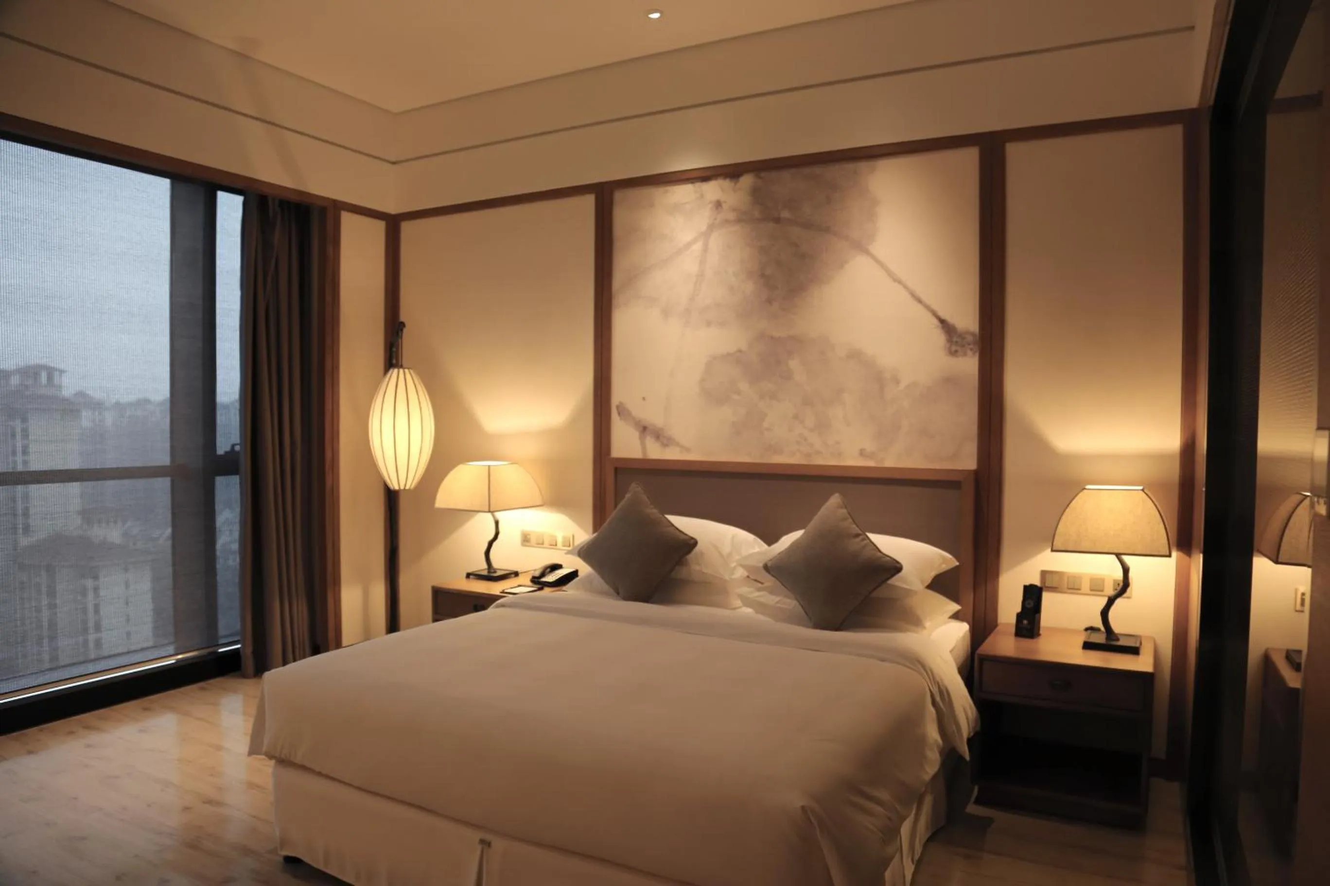 Bed in Amitabha Hotel (Fuzhou Pushang)