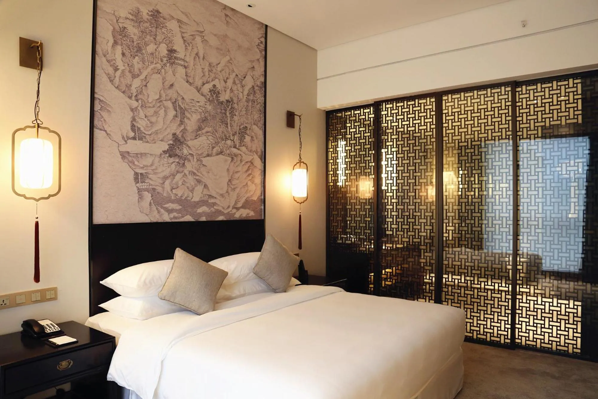 Bed in Amitabha Hotel (Fuzhou Pushang)