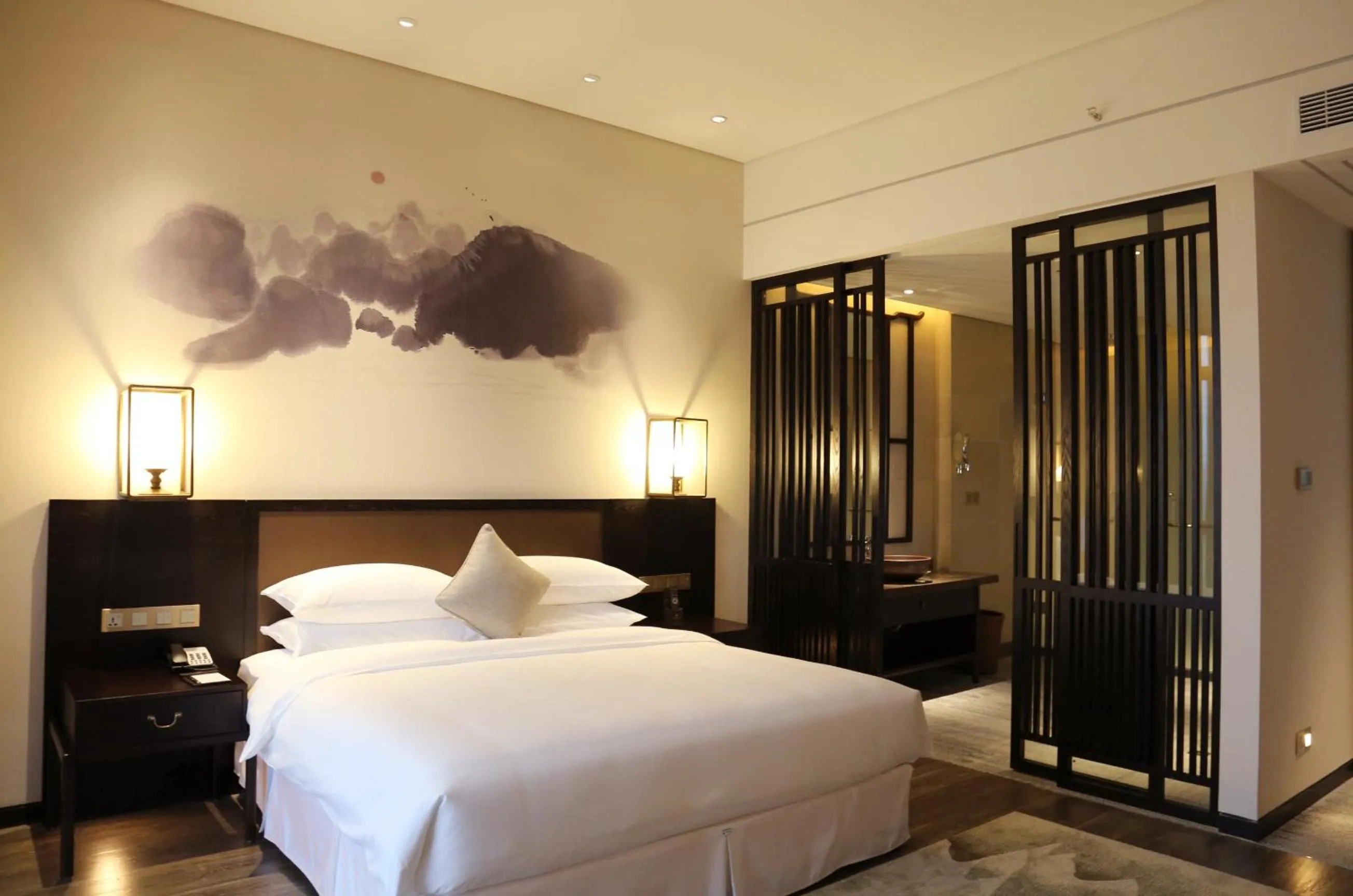 Bed in Amitabha Hotel (Fuzhou Pushang)