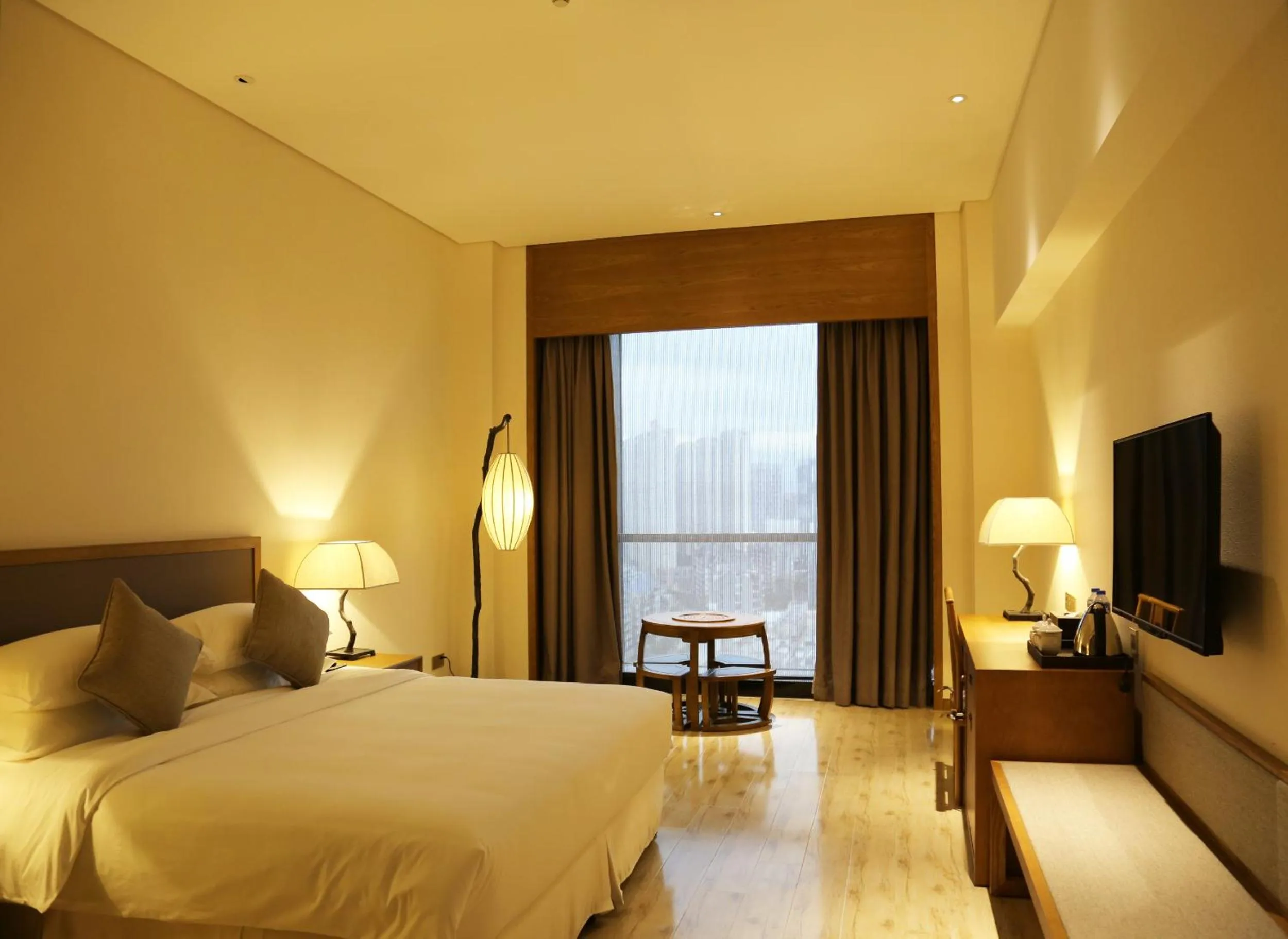 Bed in Amitabha Hotel (Fuzhou Pushang)