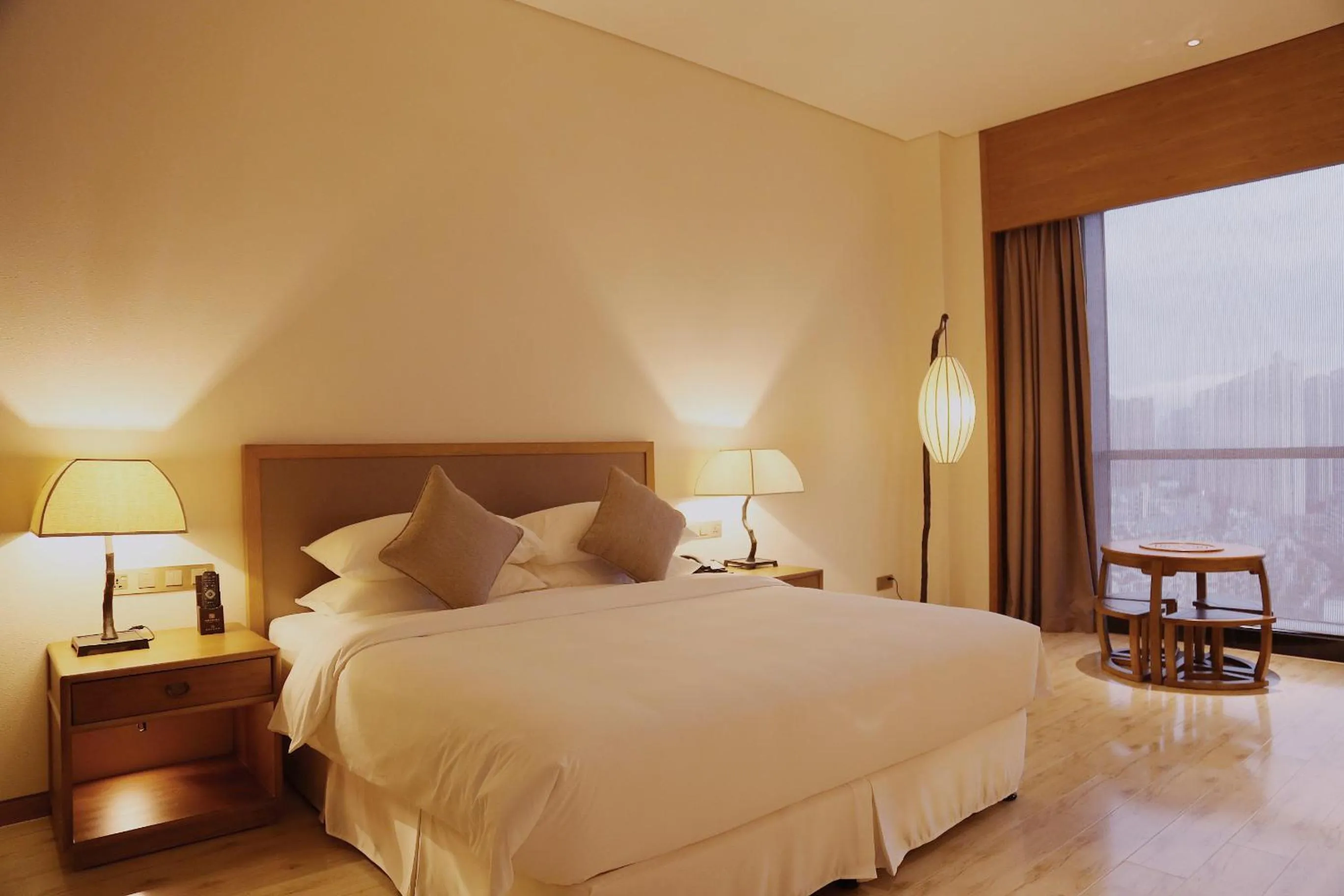 Bed in Amitabha Hotel (Fuzhou Pushang)