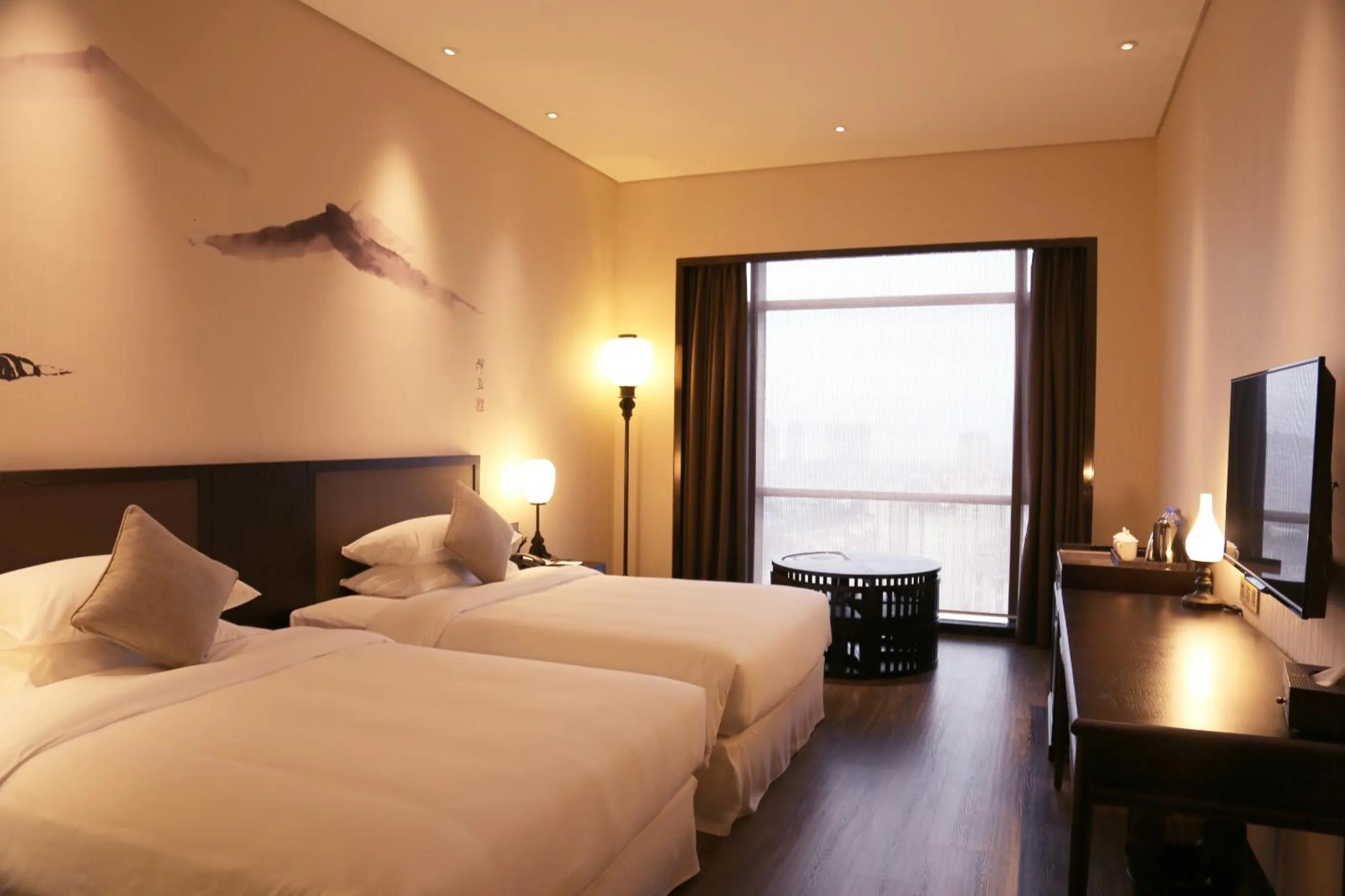 Bed in Amitabha Hotel (Fuzhou Pushang)