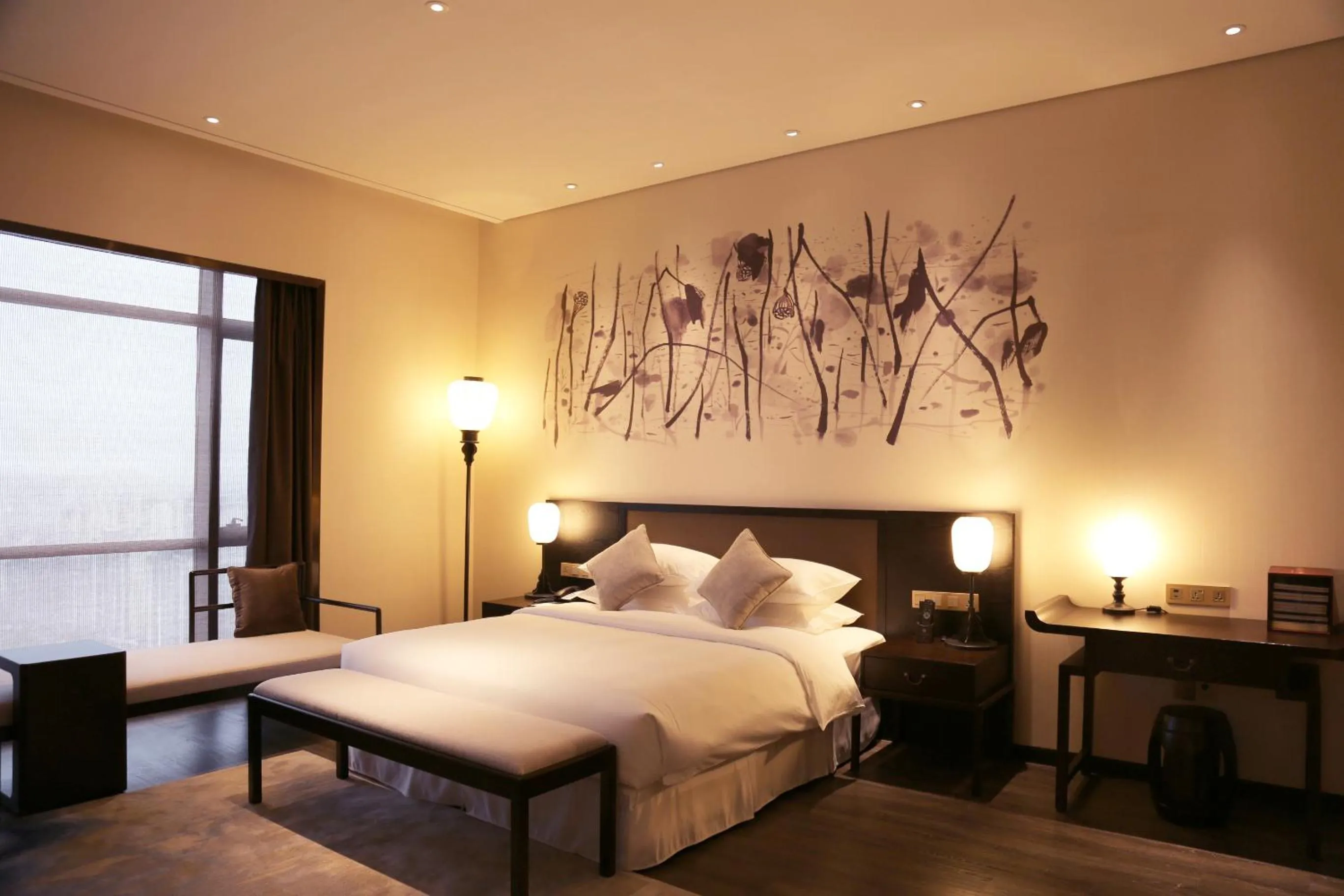 Bed in Amitabha Hotel (Fuzhou Pushang)