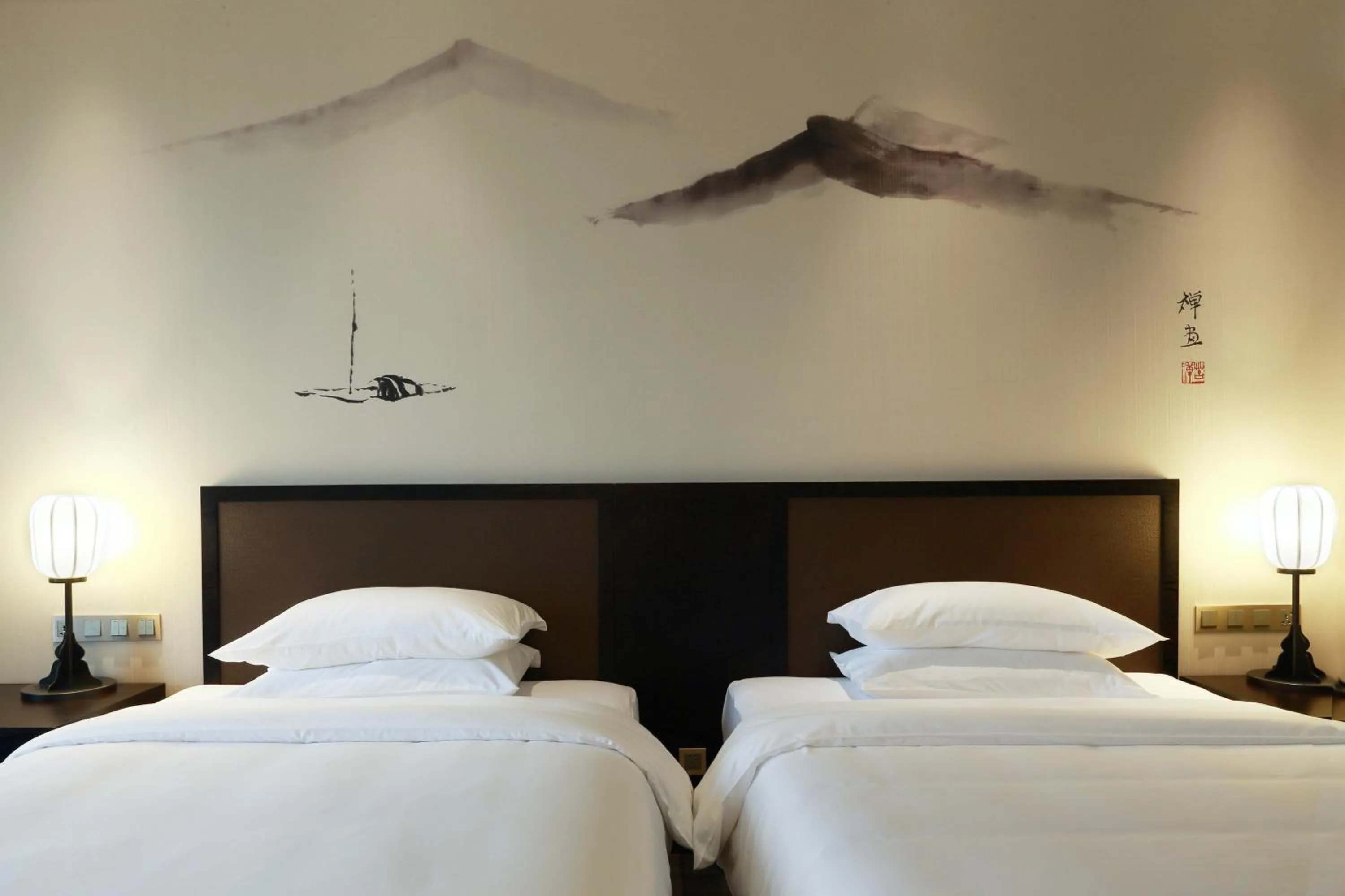 Bed in Amitabha Hotel (Fuzhou Pushang)