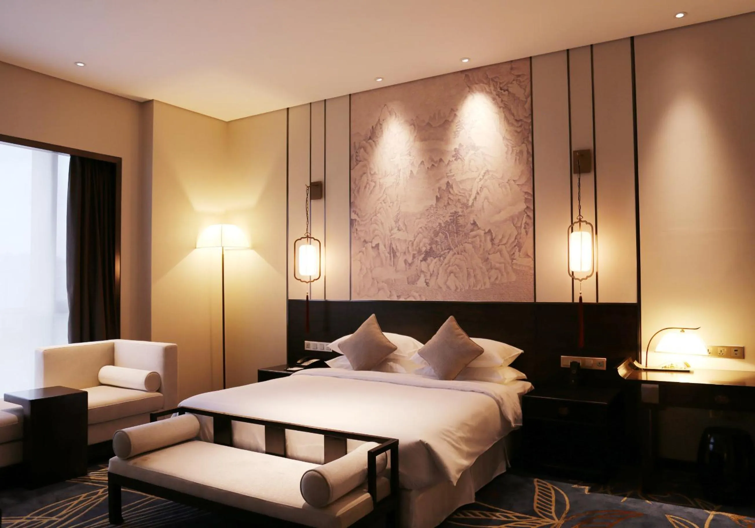 Bed in Amitabha Hotel (Fuzhou Pushang)
