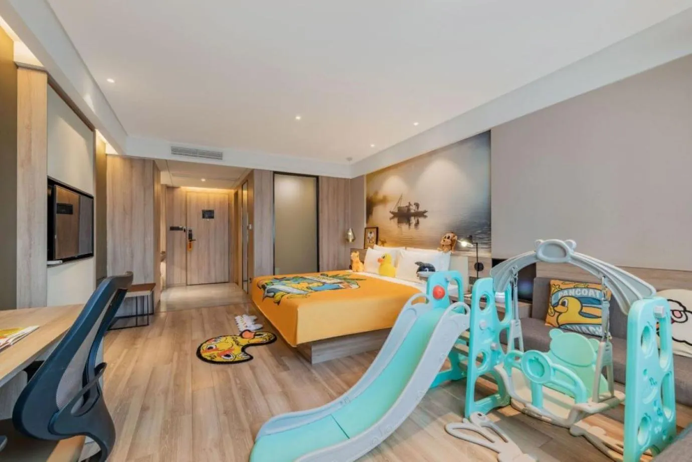 Bed in Atour Hotel (Hangzhou West Lake Cultural Square)