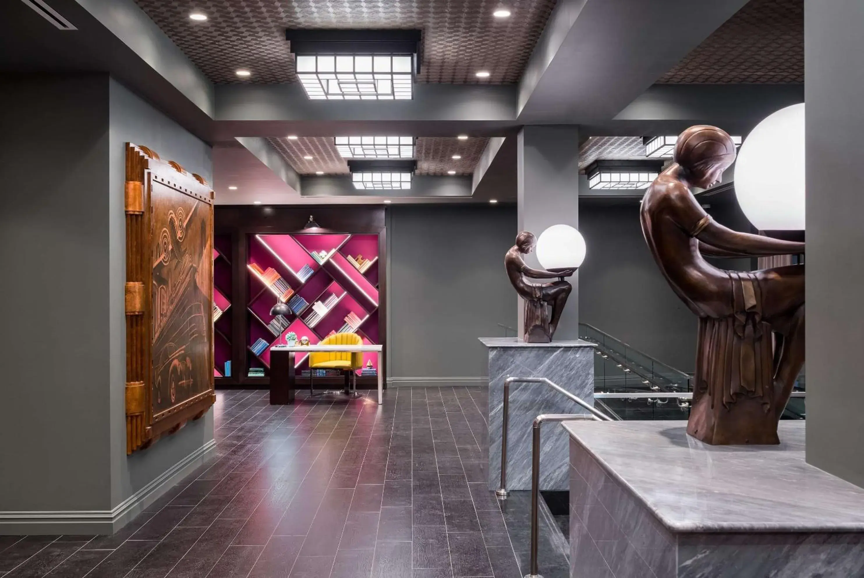 Lobby or reception in TRYP by Wyndham Newark Downtown Lobby or reception in TRYP by Wyndham Newark Downtown