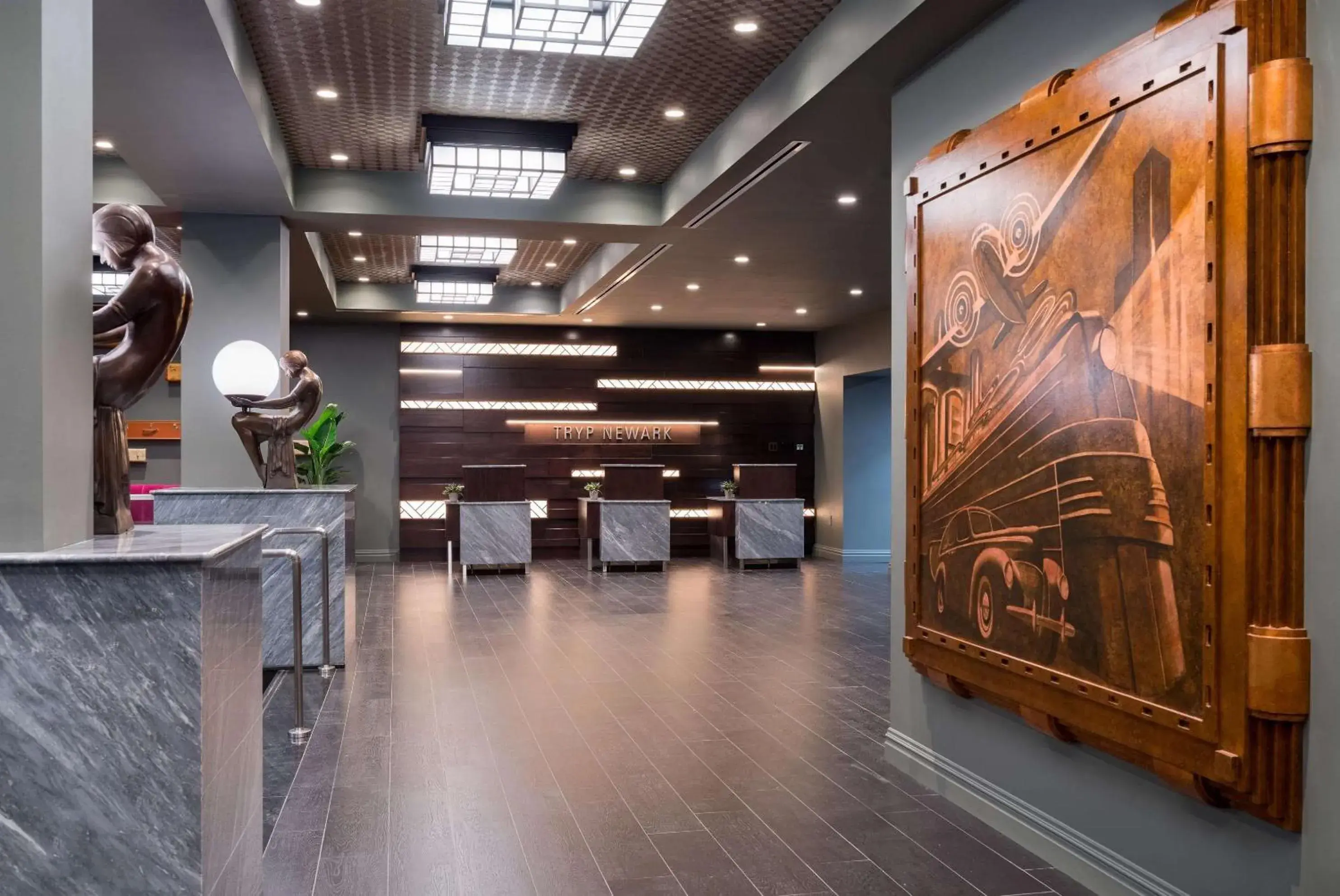 Lobby or reception in TRYP by Wyndham Newark Downtown Lobby or reception in TRYP by Wyndham Newark Downtown