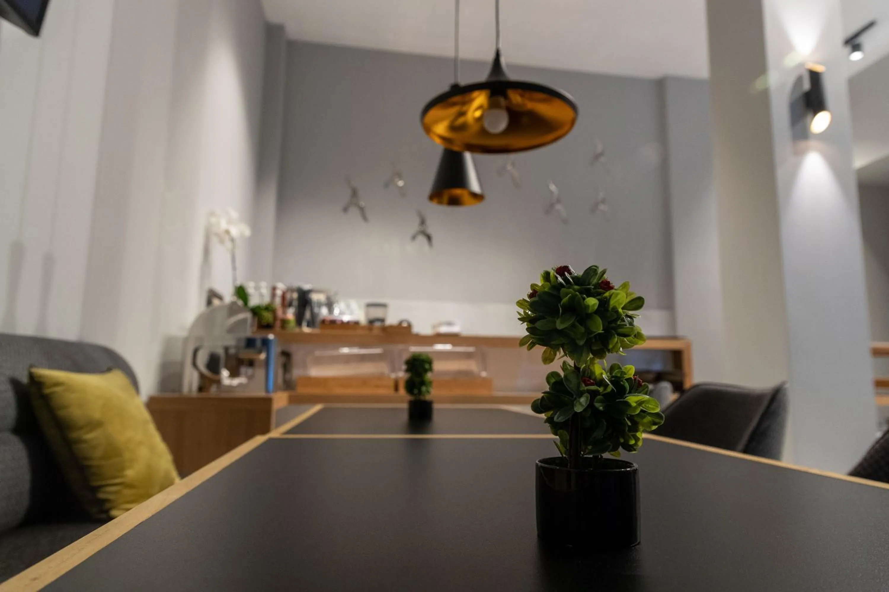 Seating area in Grand Port Suites