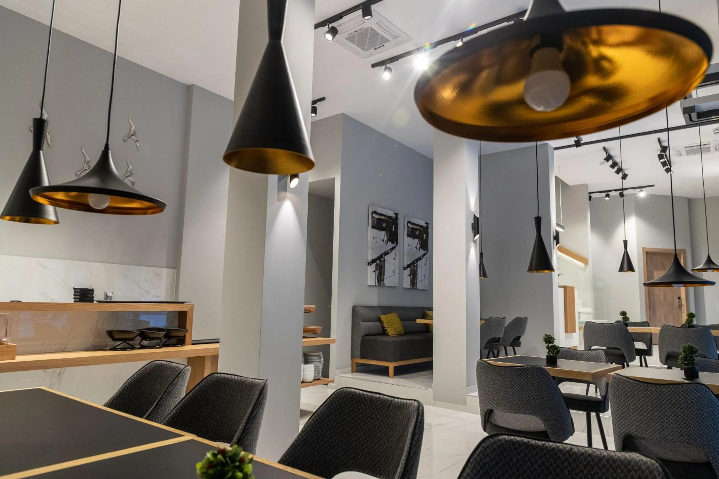 Seating area in Grand Port Suites