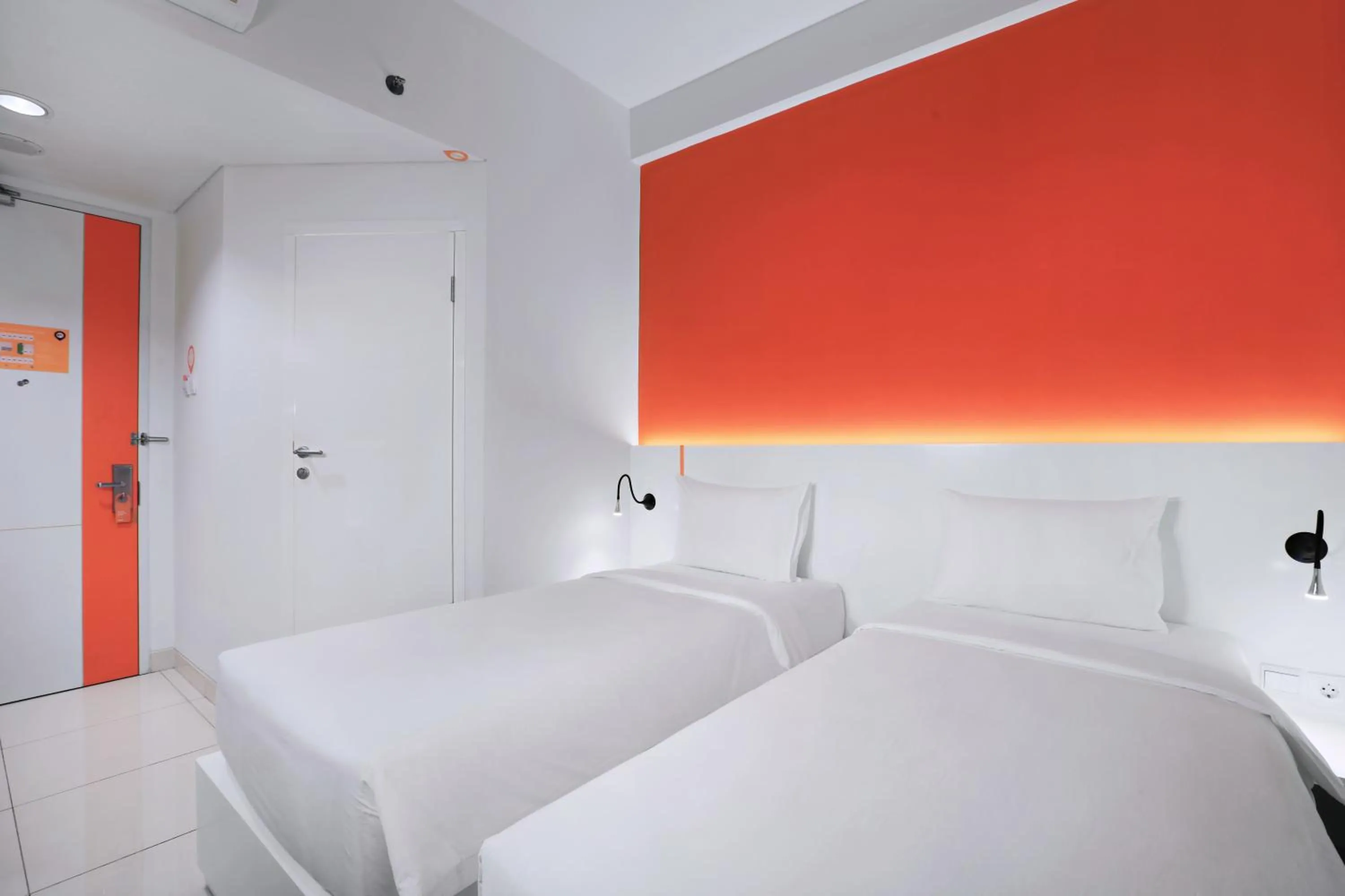 Bed in Starlet Hotel Jakarta Airport